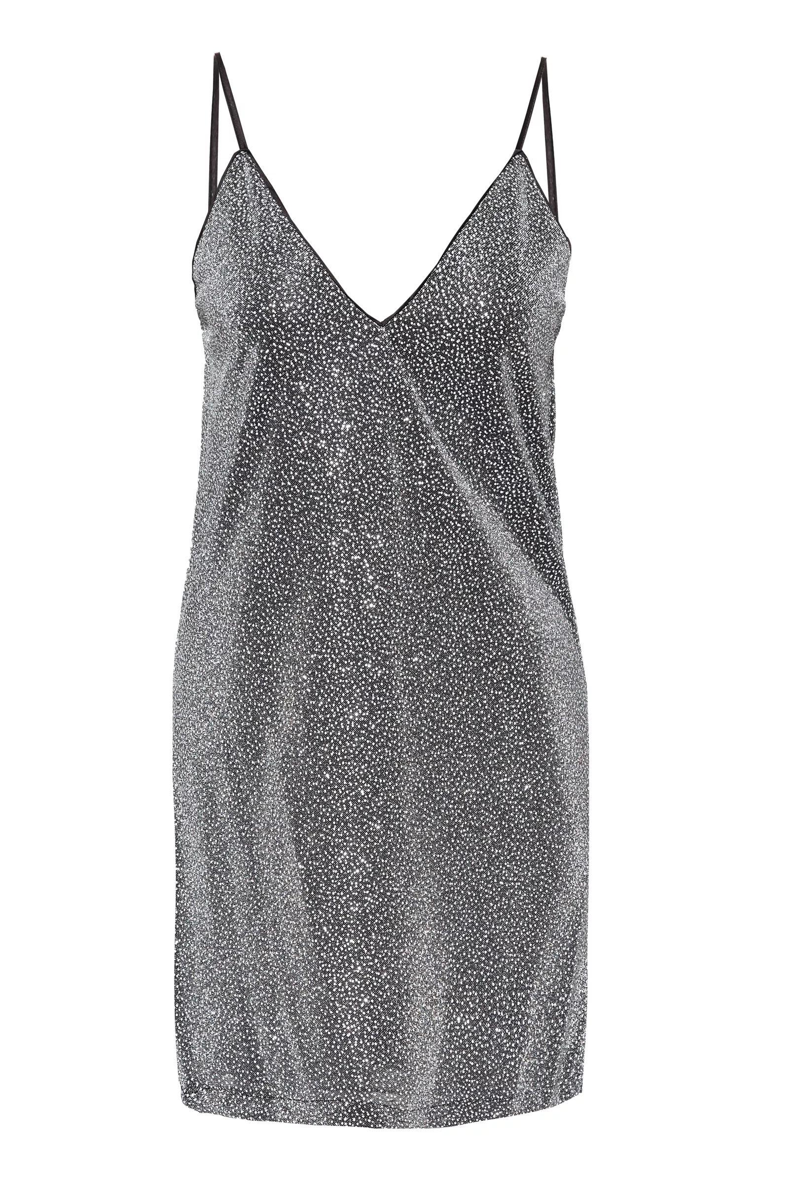 White Sequin Sleeveless Mini Dress