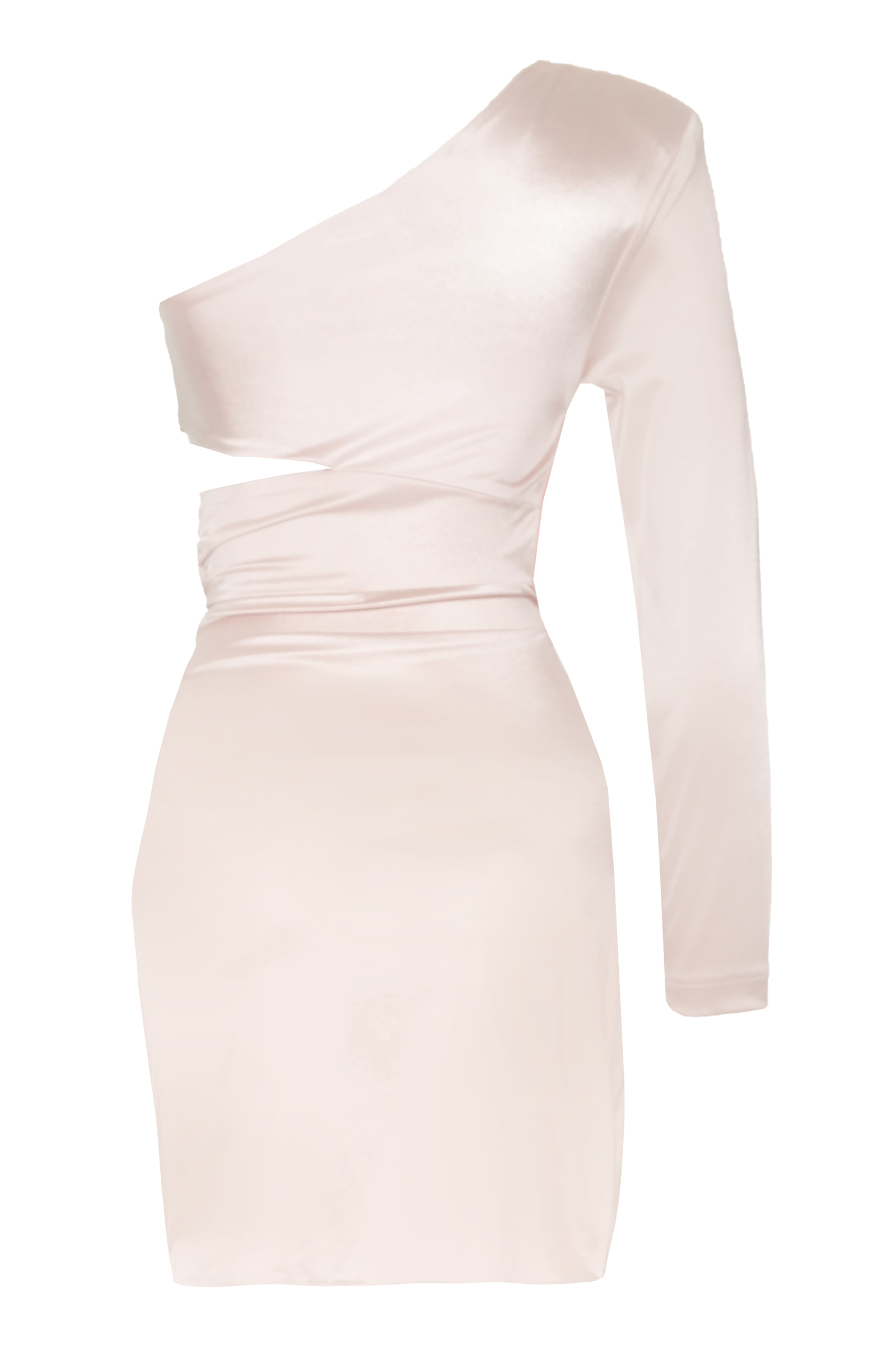 Powder Satin Mini Dress