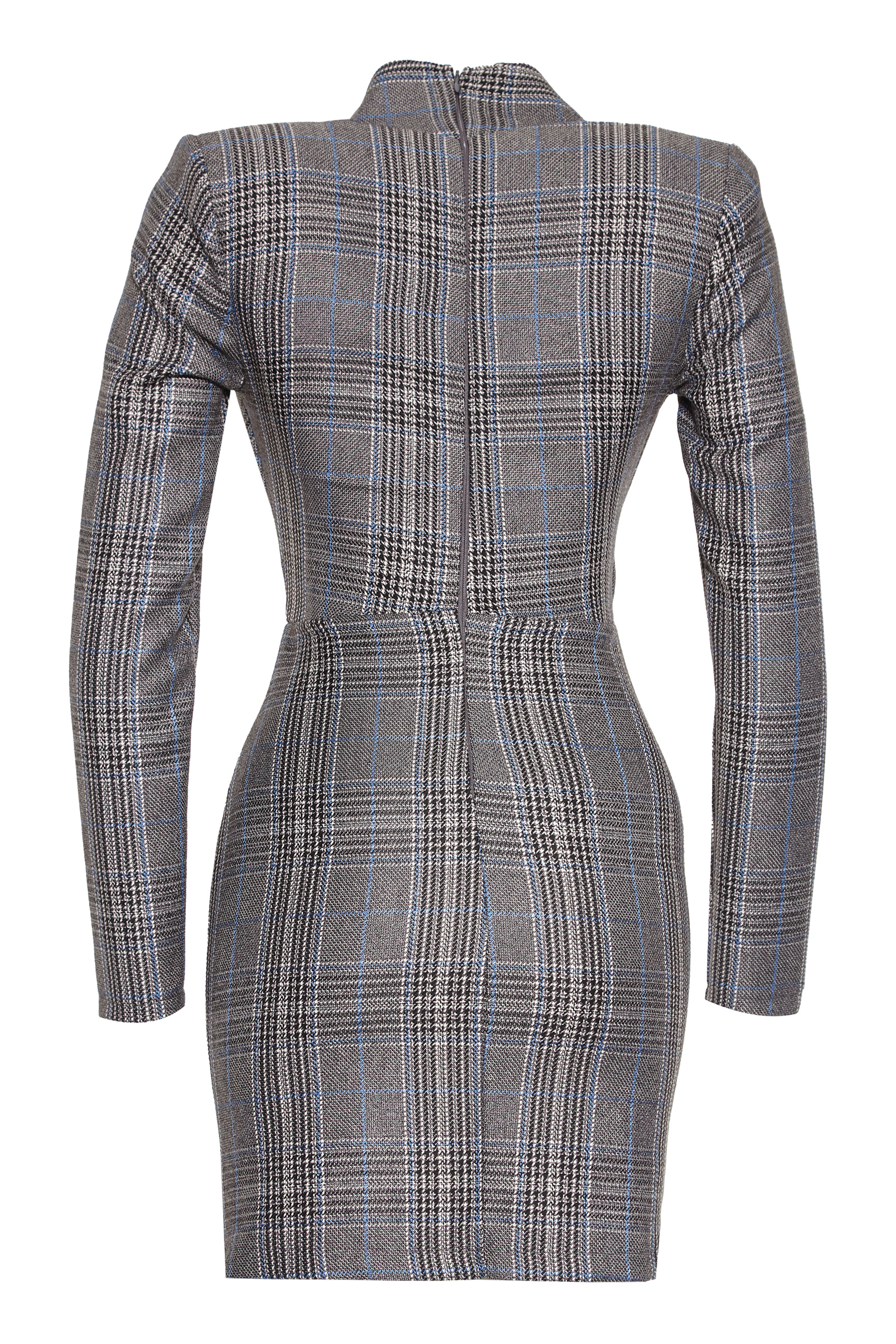 Woven Long Sleeve Mini Dress