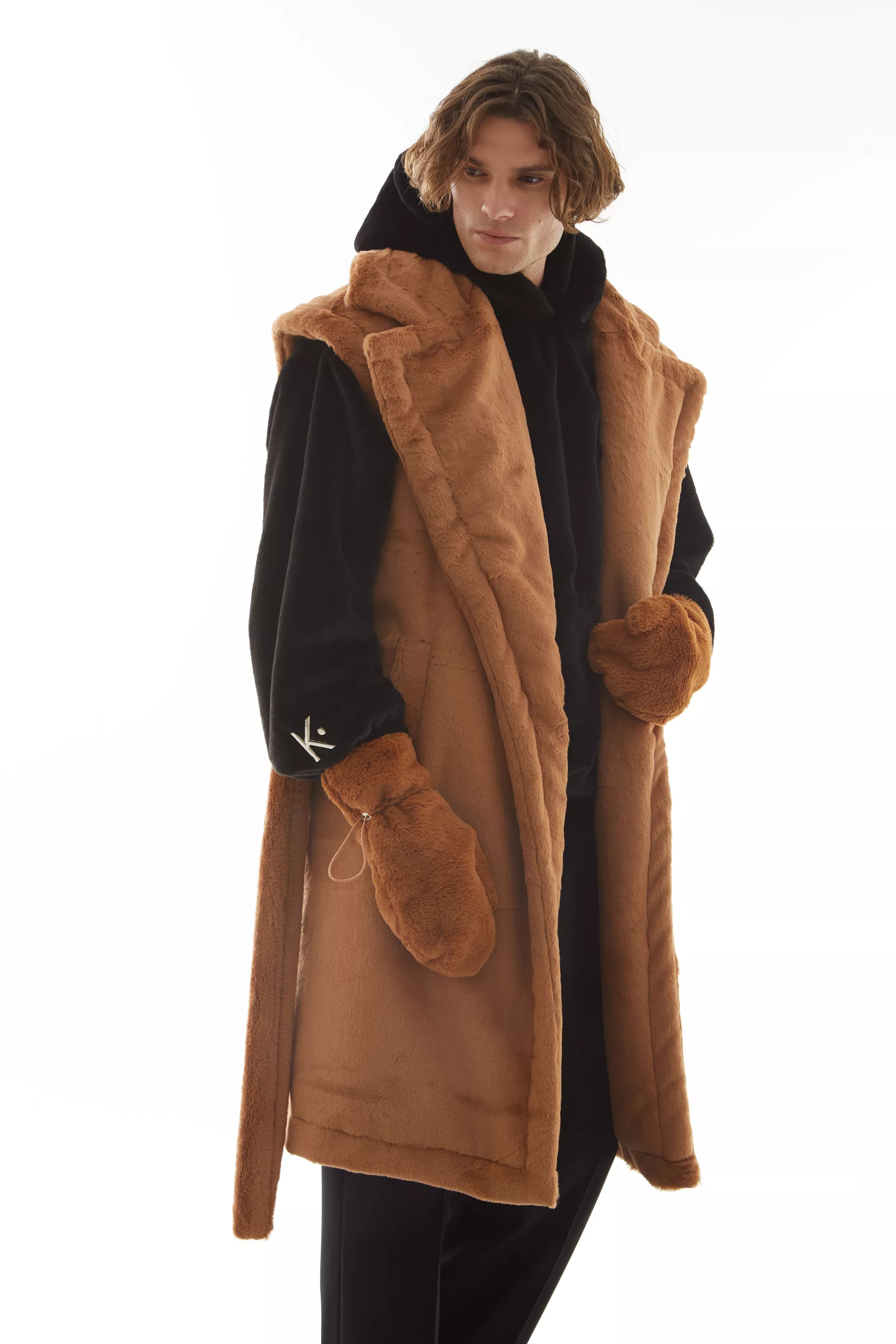 Ginger Faux Fur Glove Accessory