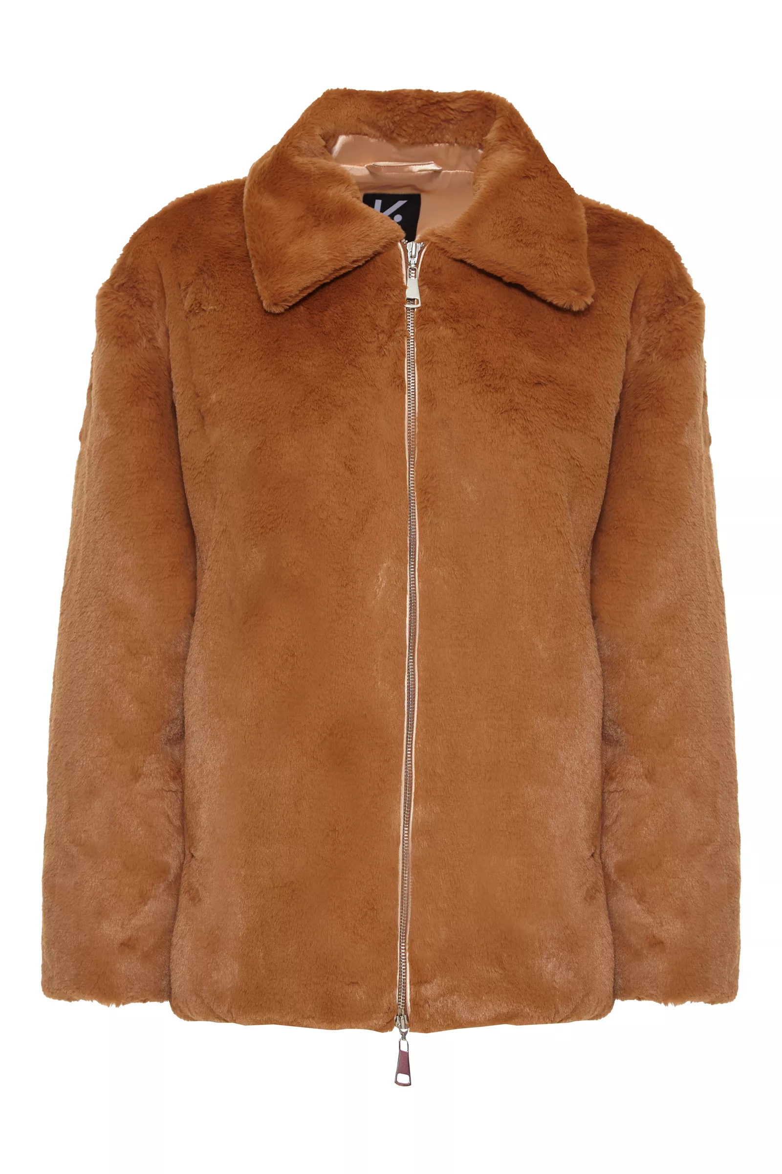 Ginger Faux Fur Long Sleeve Jacket