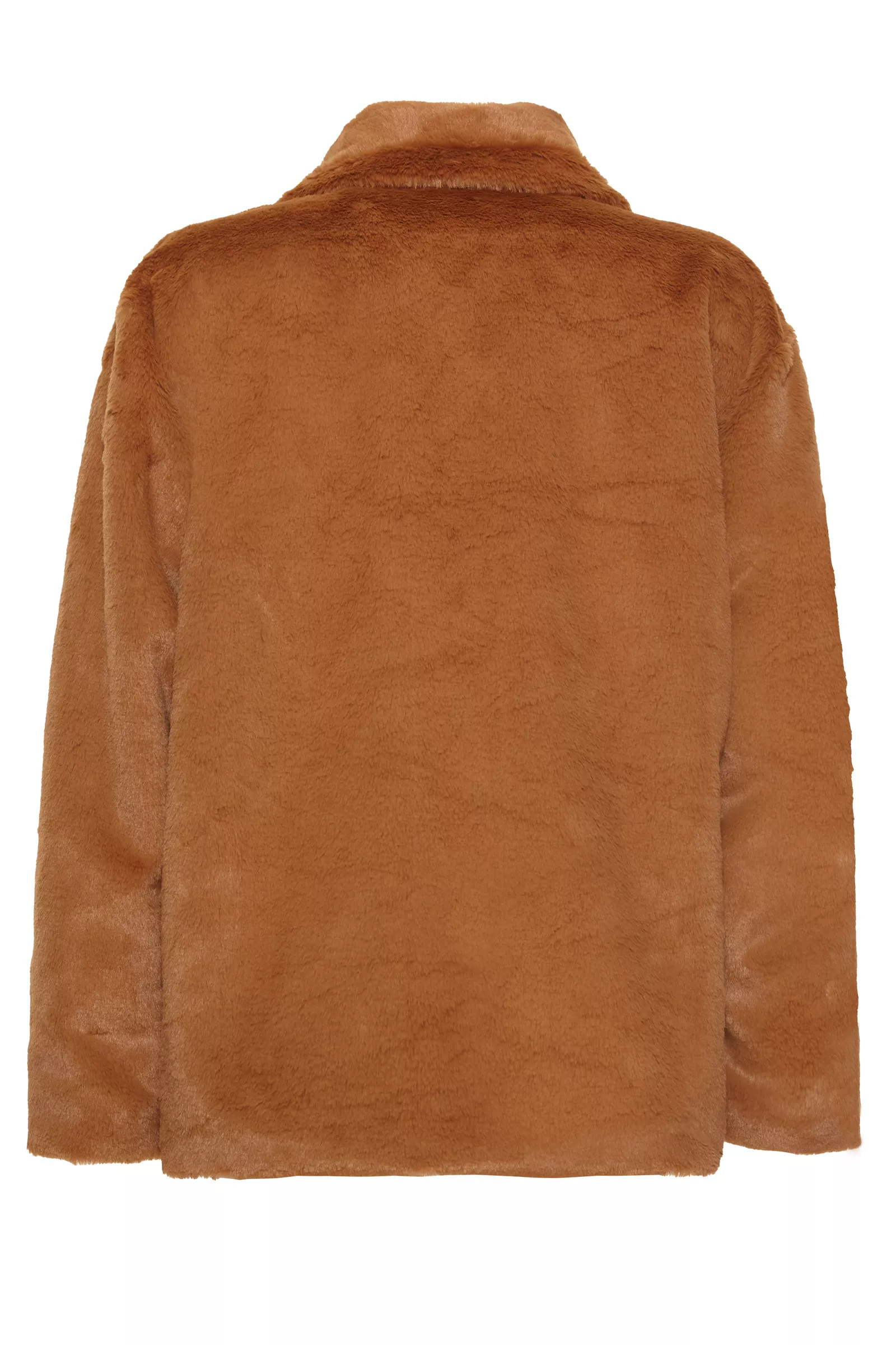 Ginger Faux Fur Long Sleeve Jacket