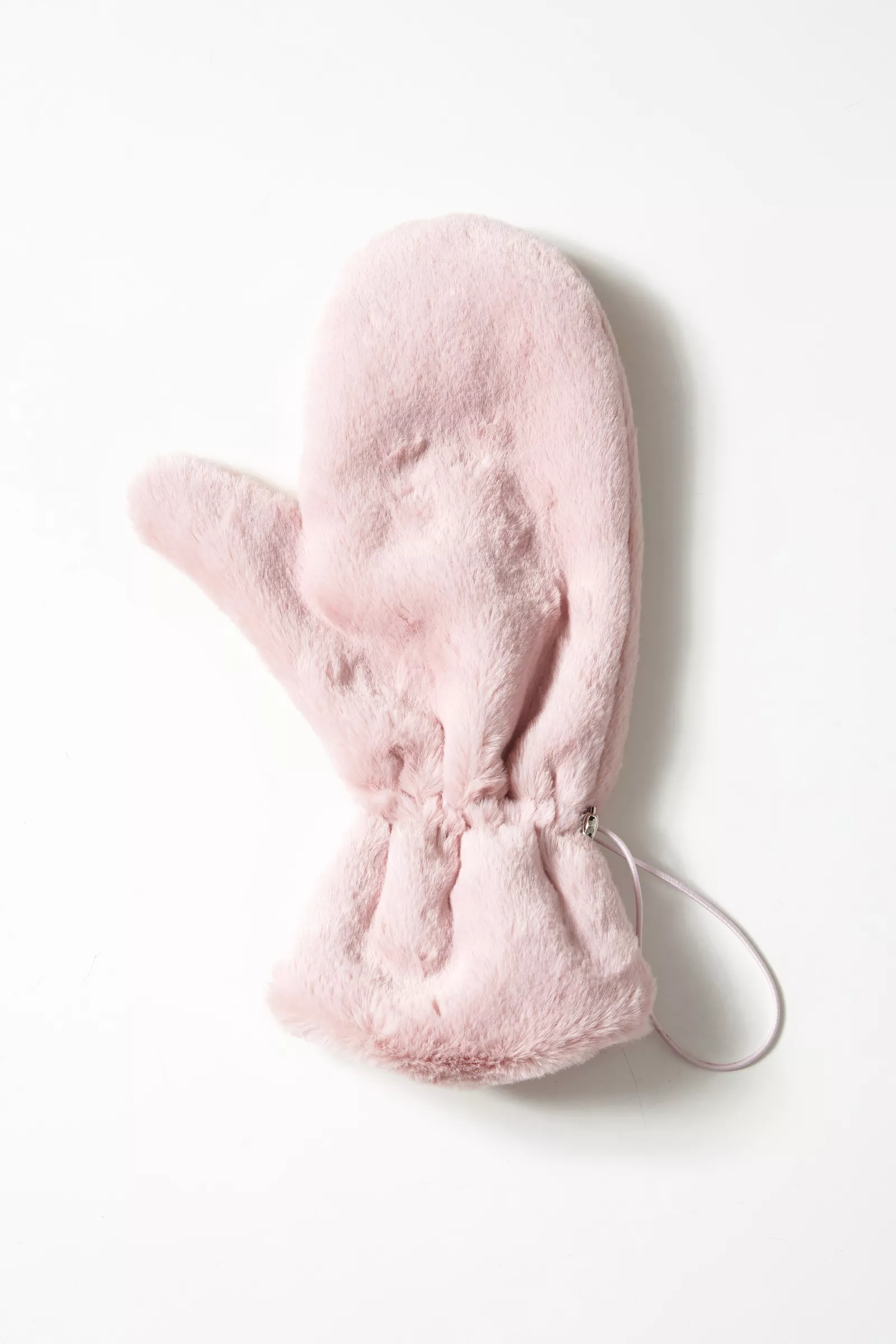 Blush Faux Fur Glove Accessory