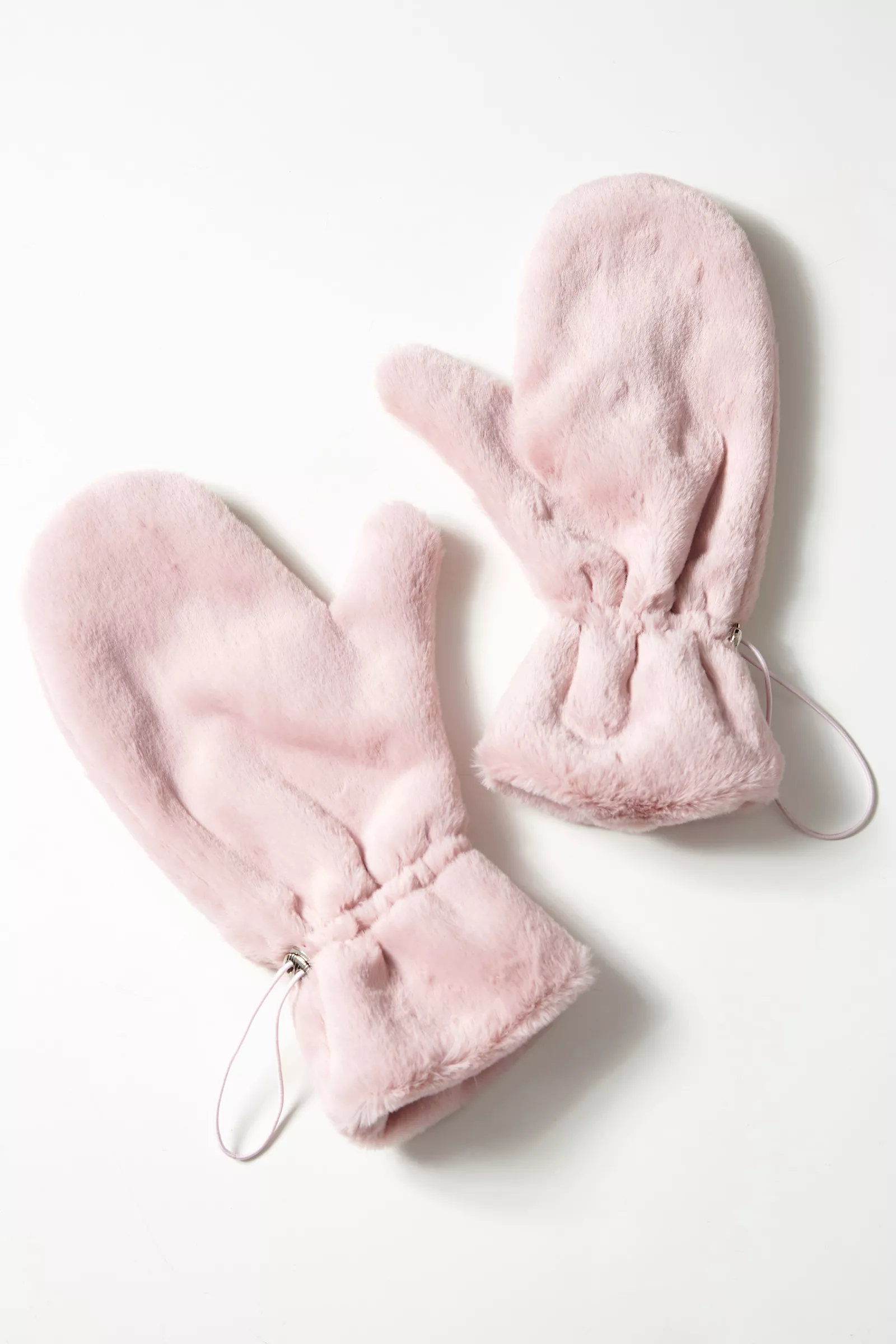 Blush Faux Fur Glove Accessory