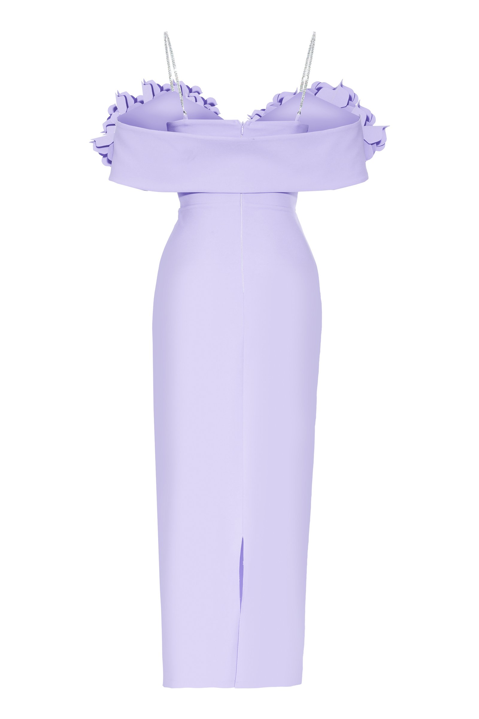 Lilac Crepe Sleeveless Maxi Dress