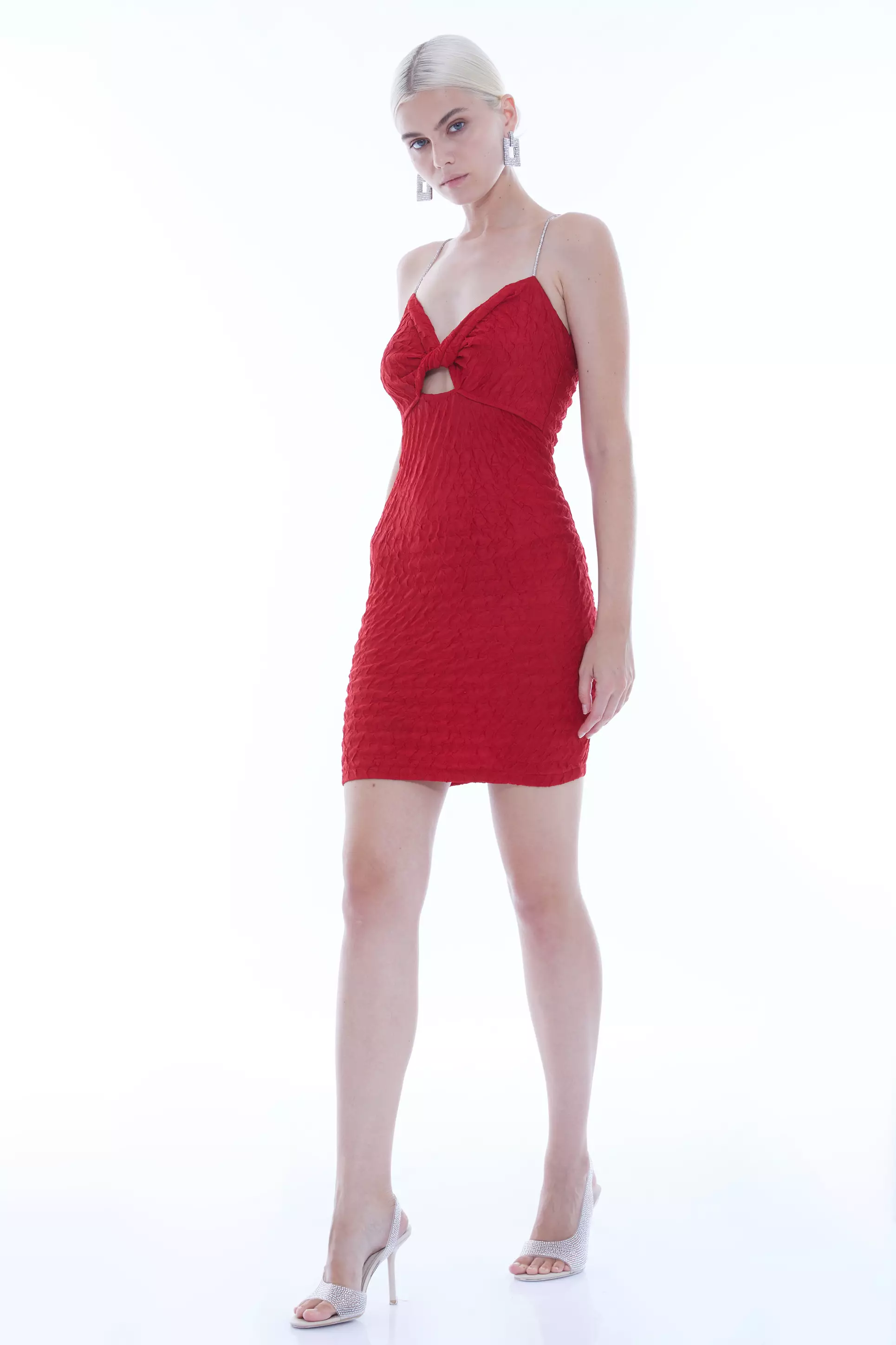 Red Sendy Sleeveless Mini Dress