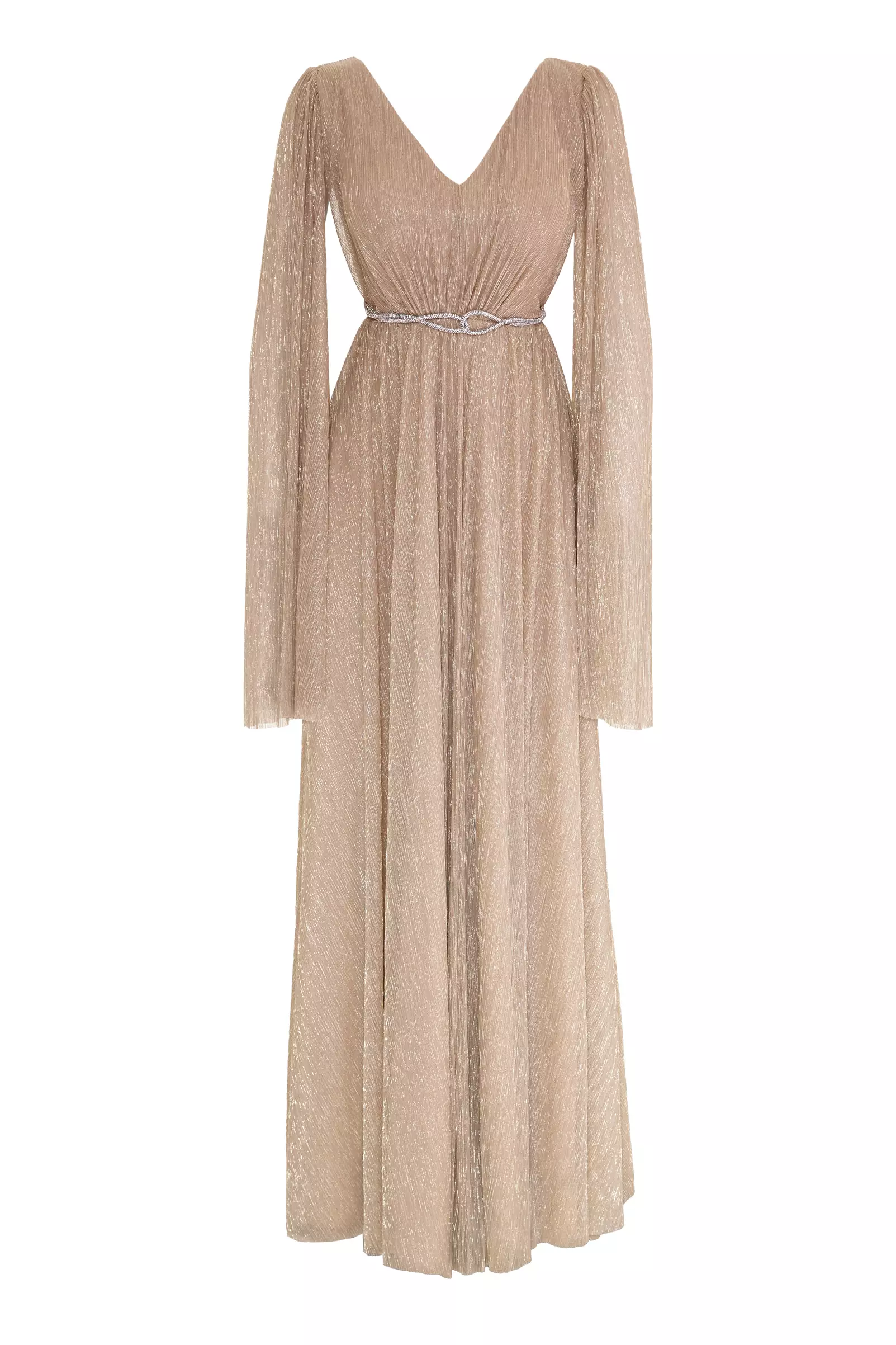 Gold Moonlight Sleeveless Maxi Dress