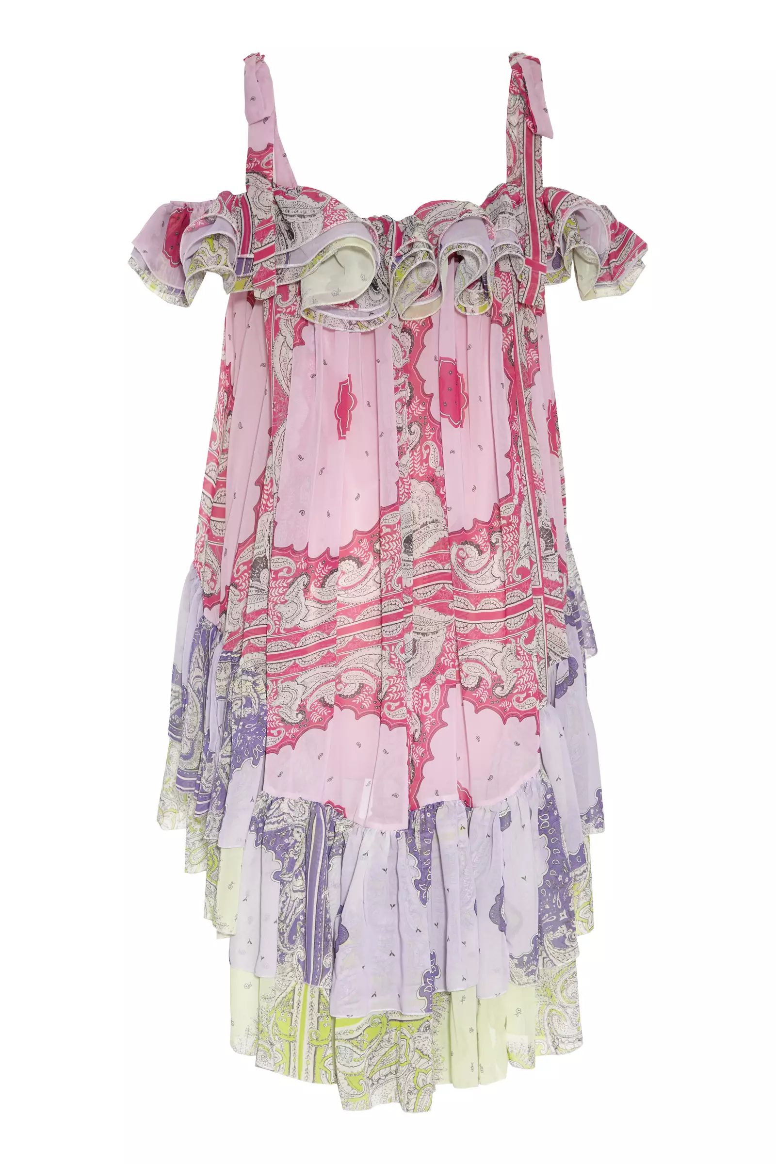 Printed Sifon Sleeveless Mini Dress