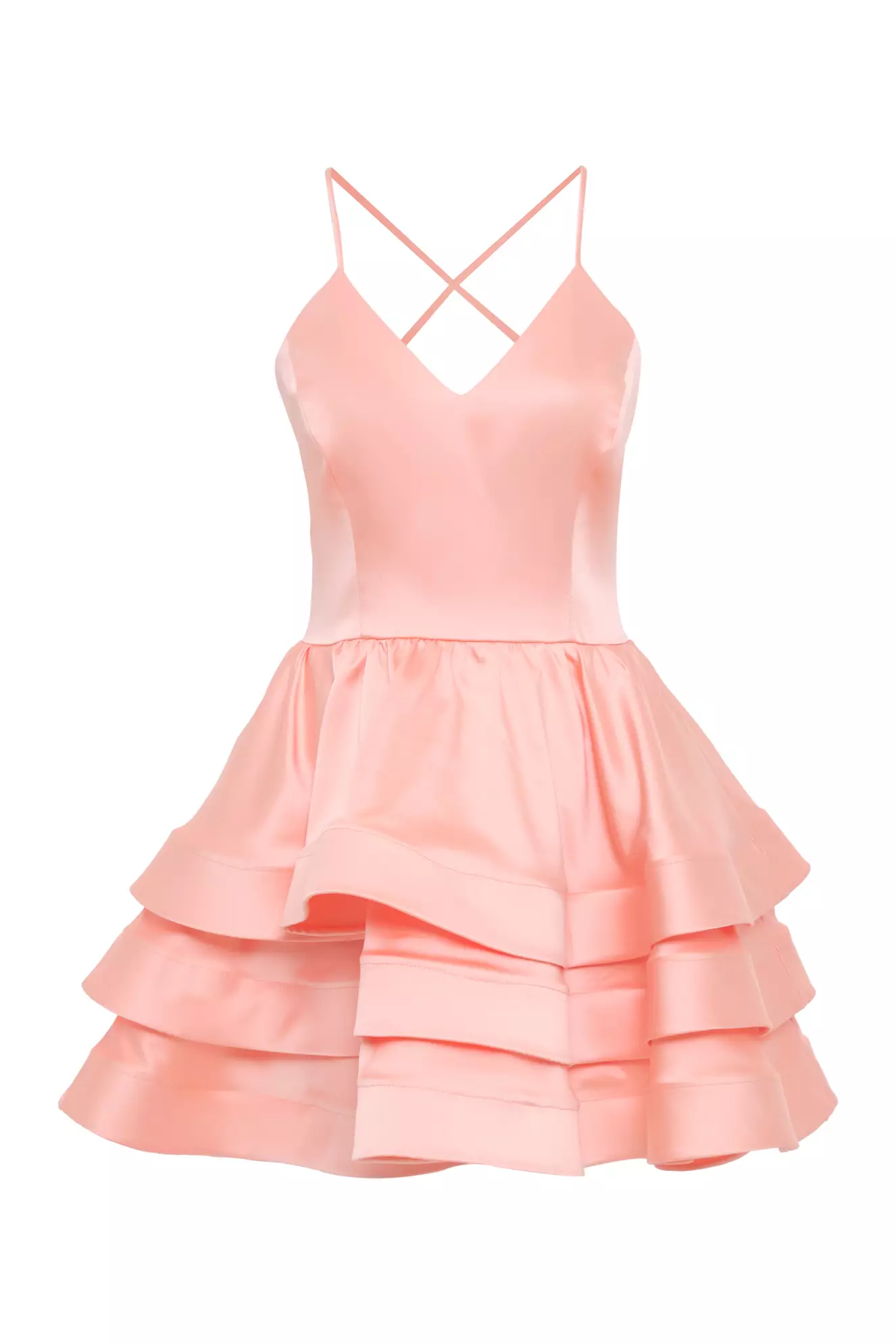 Printed Satin Sleeveless Mini Dress