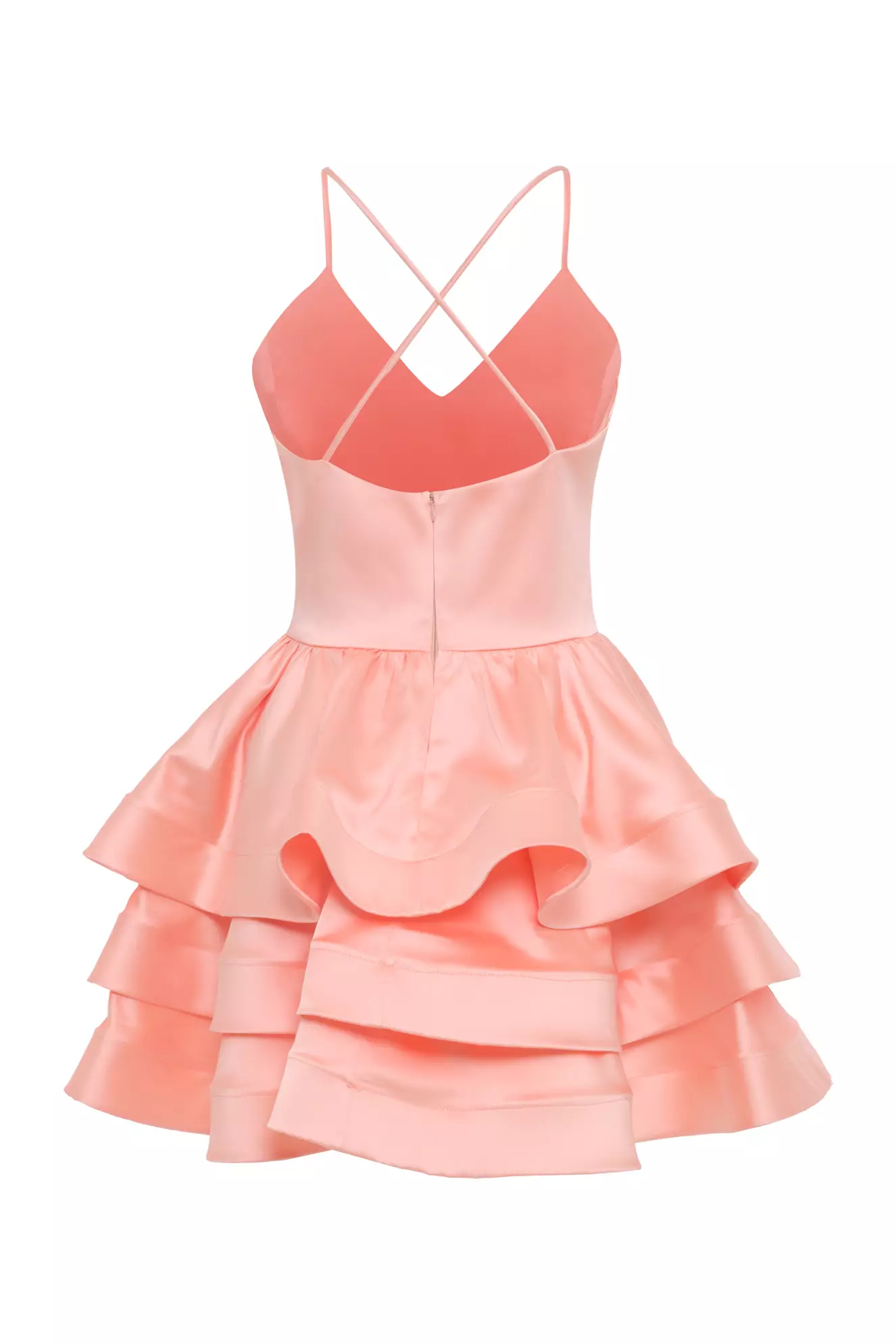 Printed Satin Sleeveless Mini Dress