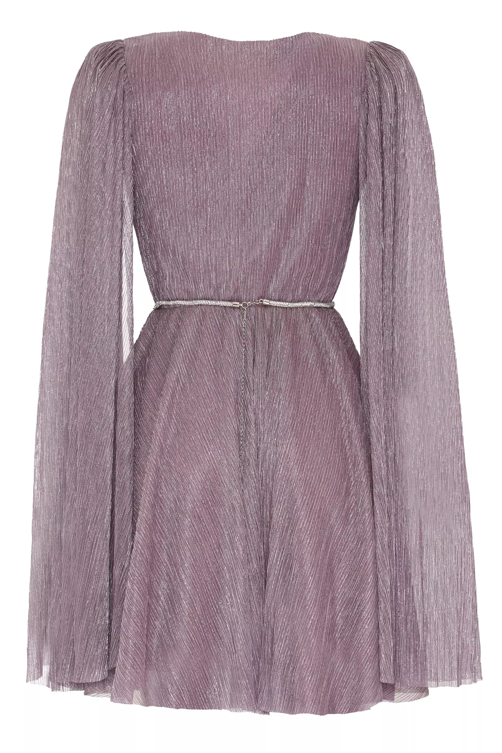 Lilac Wowen Long Sleeve Mini Dress