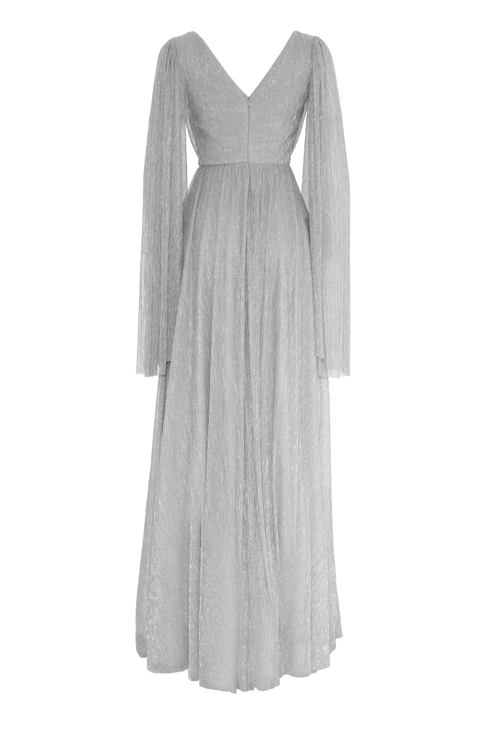 Silver Moonlight Sleeveless Maxi Dress