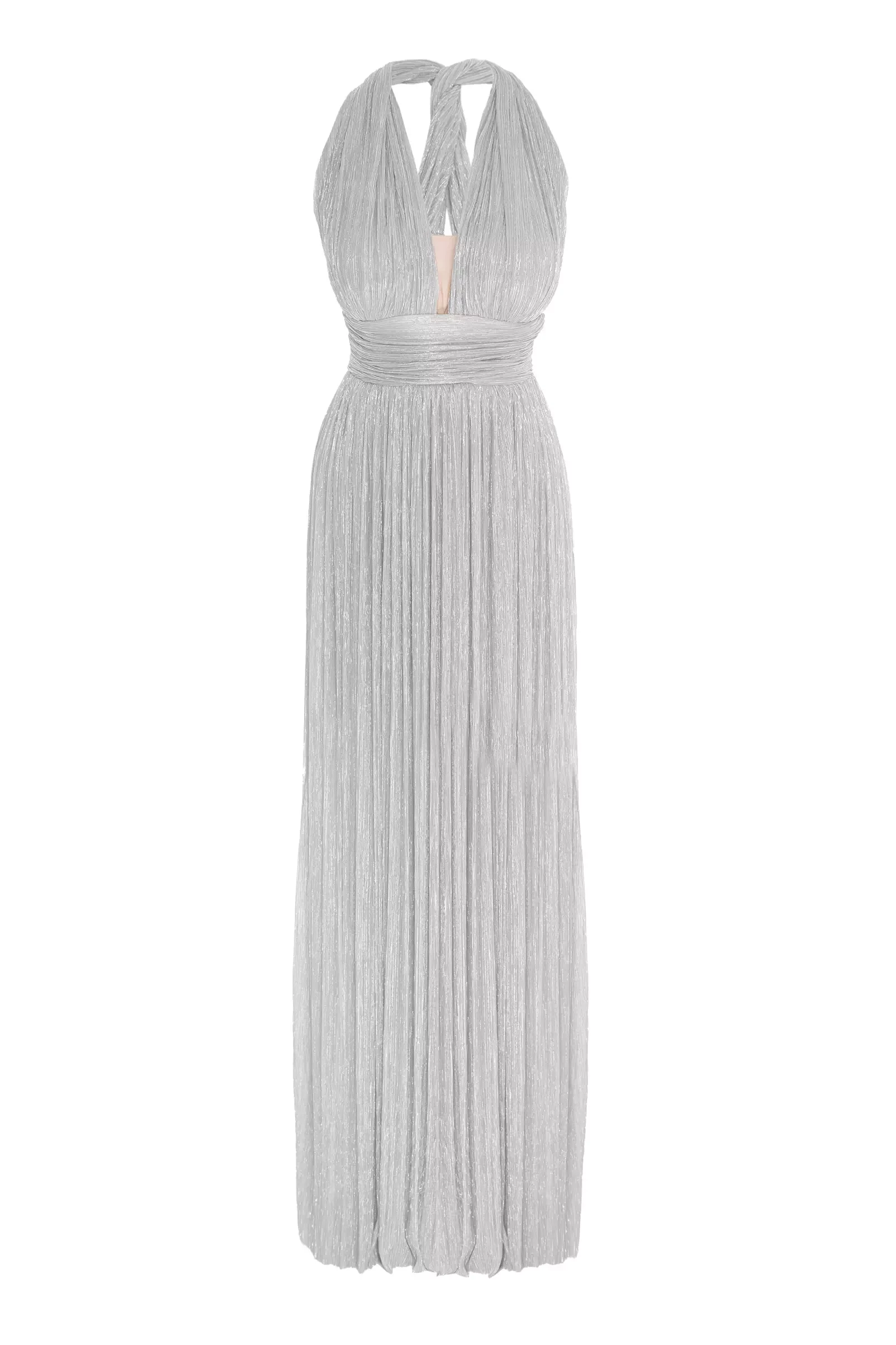 Silver Moonlight One Arm Mini Dress