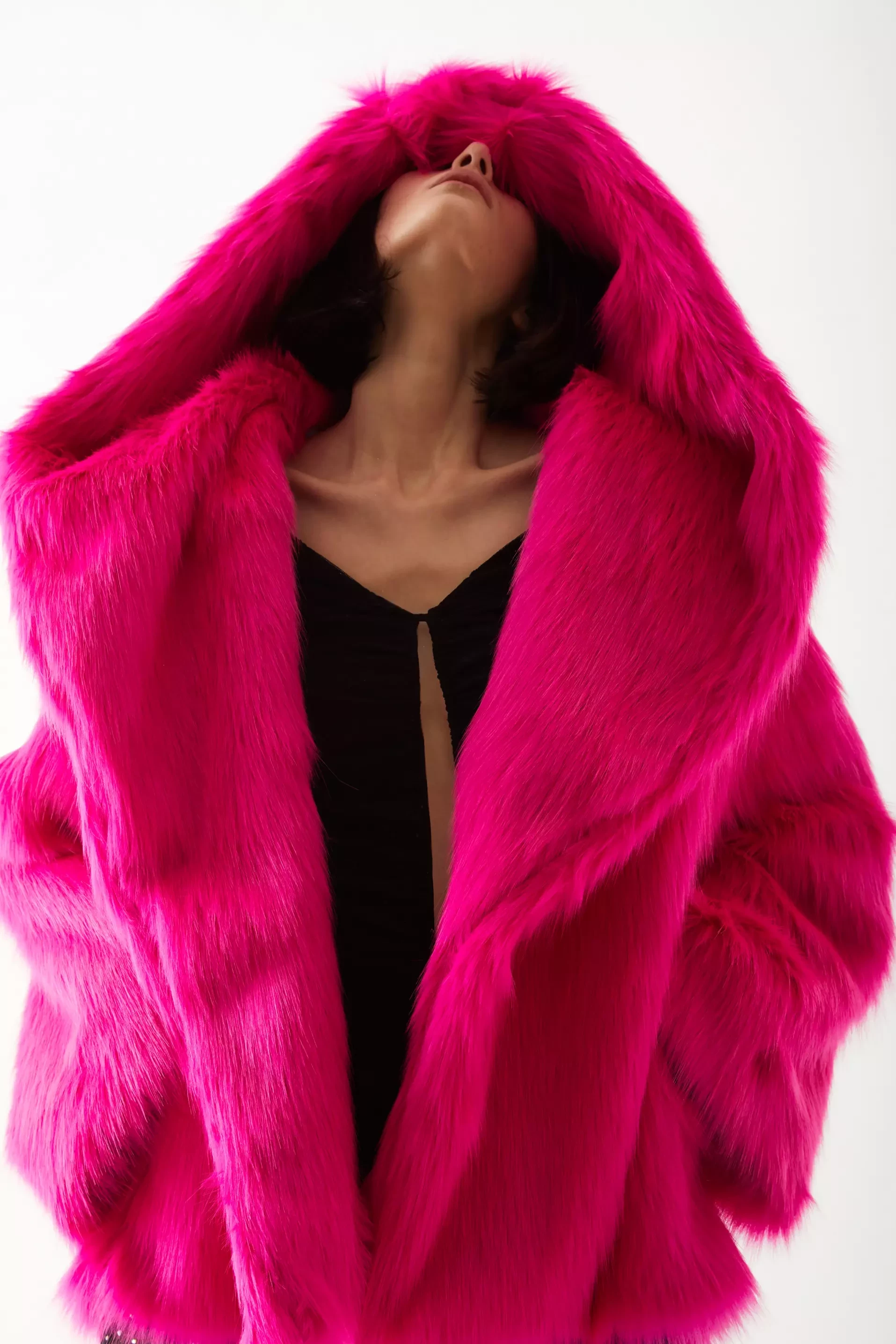Fuchsia G.O.A.T Long Sleeve Midi Coat
