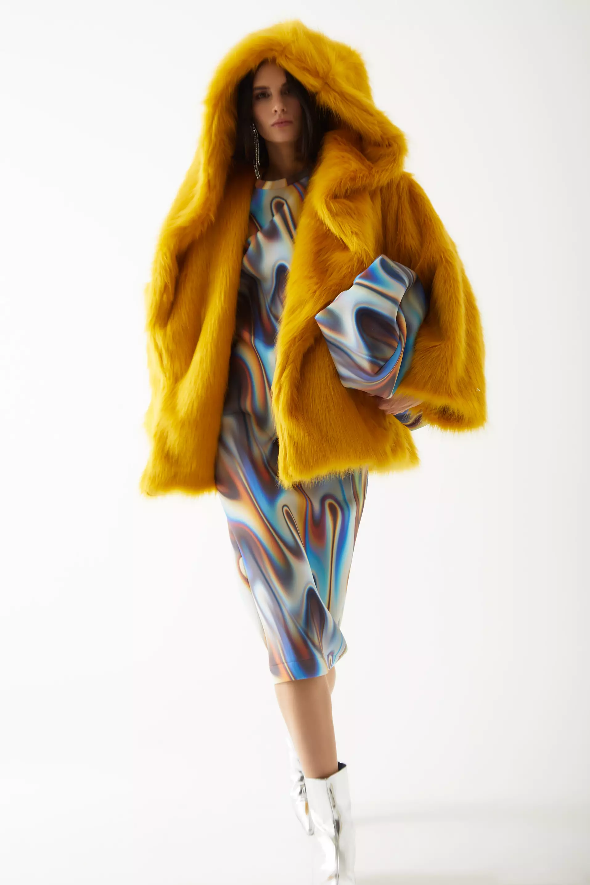 Saffron G.O.A.T Long Sleeve Midi Coat