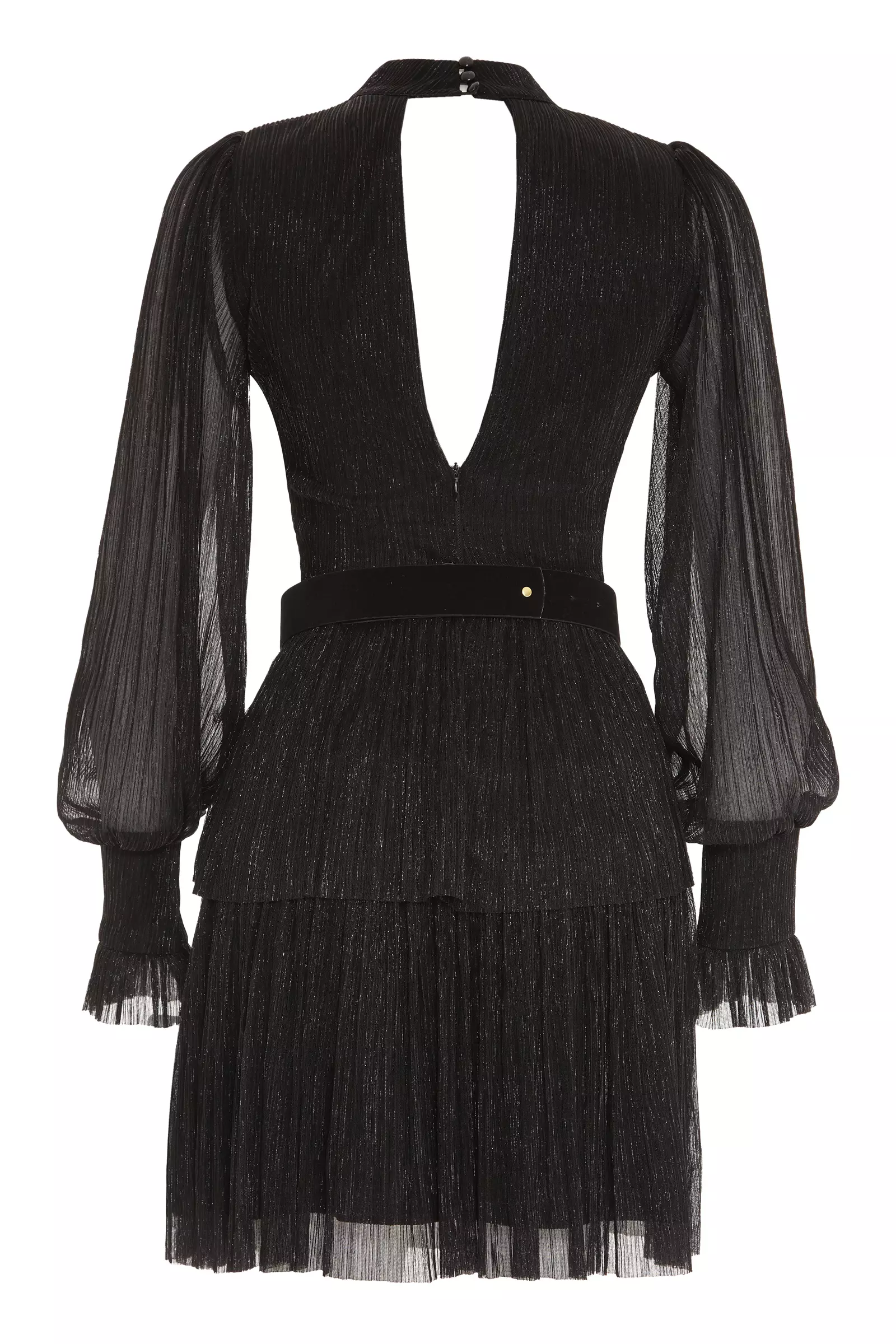 Black Moonlight Long Sleeve Mini Dress
