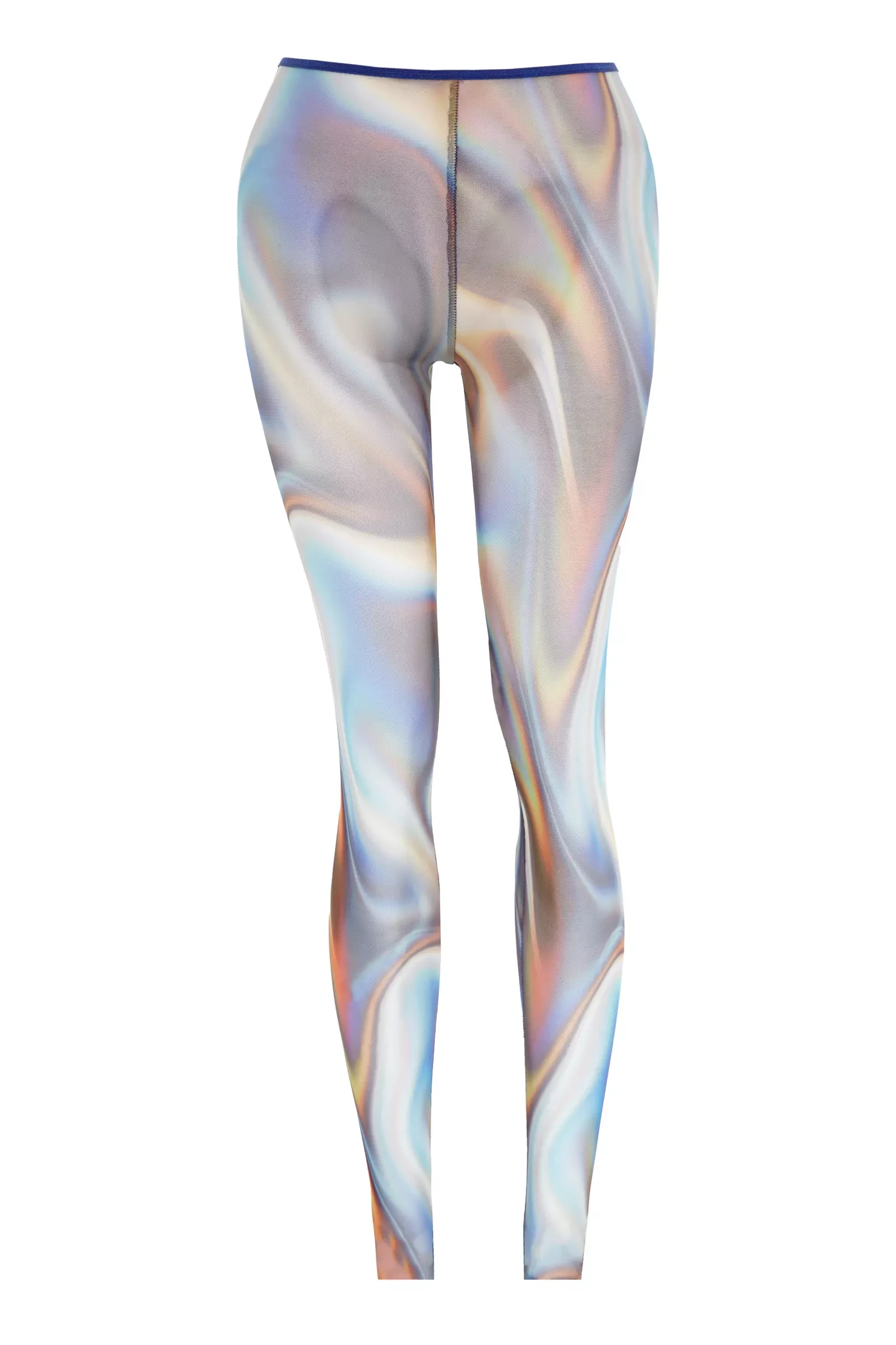 Printed Tulle Maxi Suit