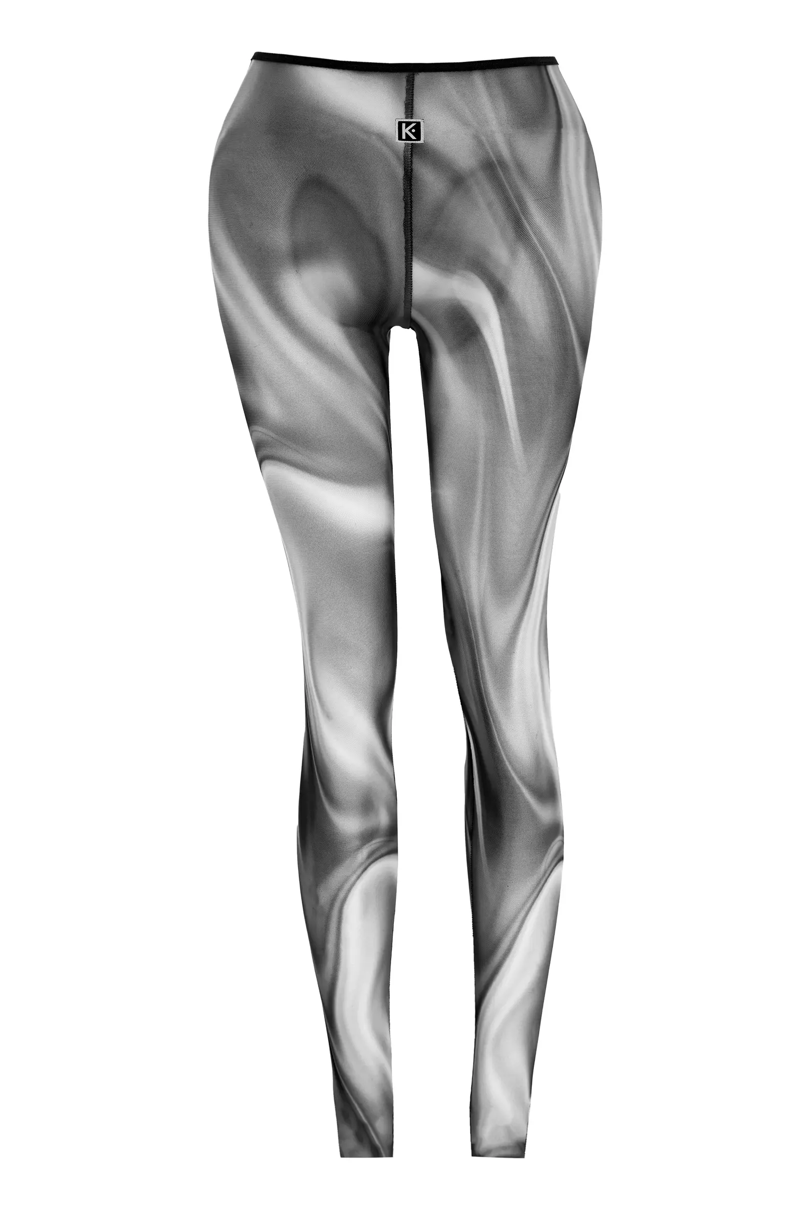 Printed Tulle Maxi Suit