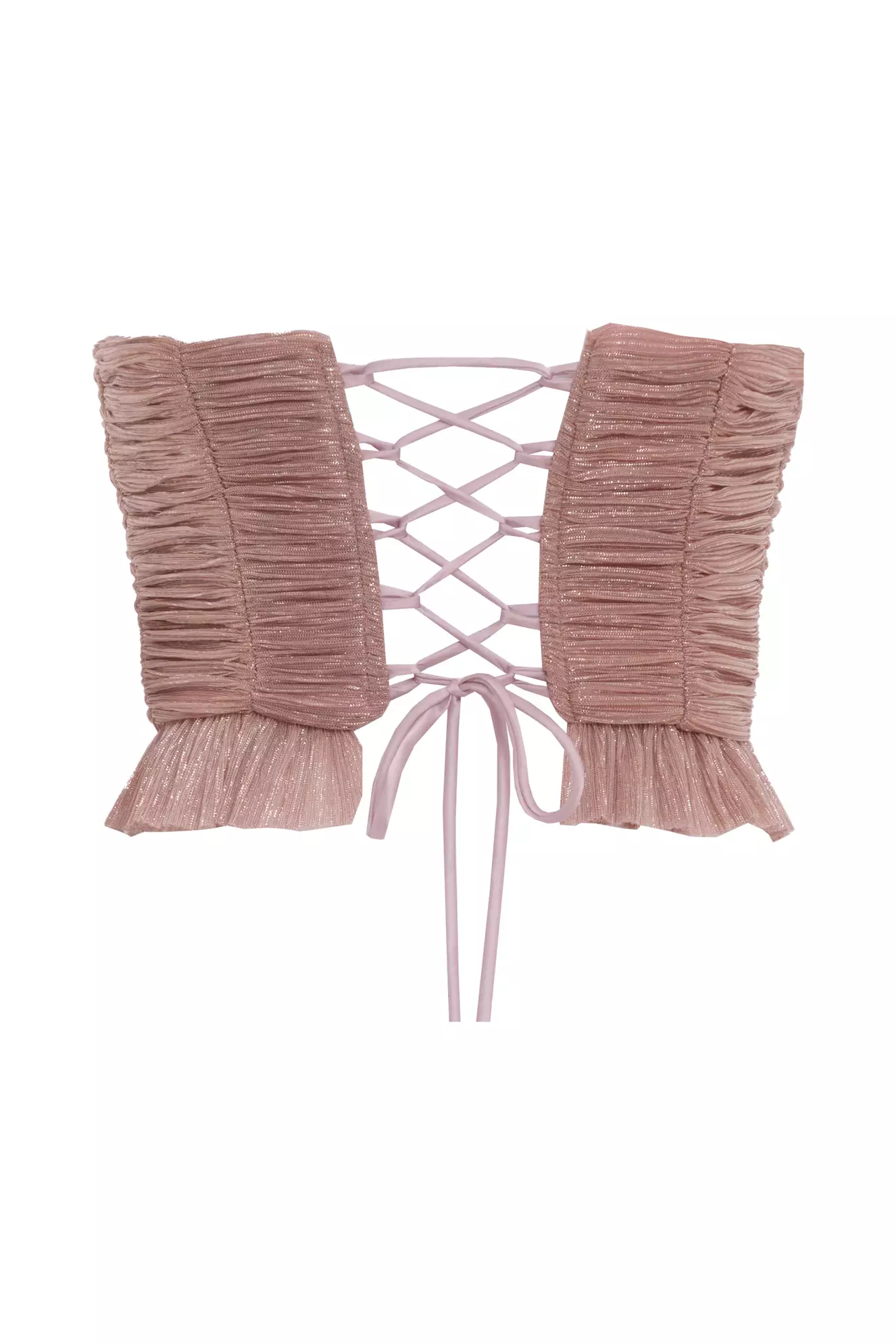 Blush Moonlight Strapless Mini Shirt