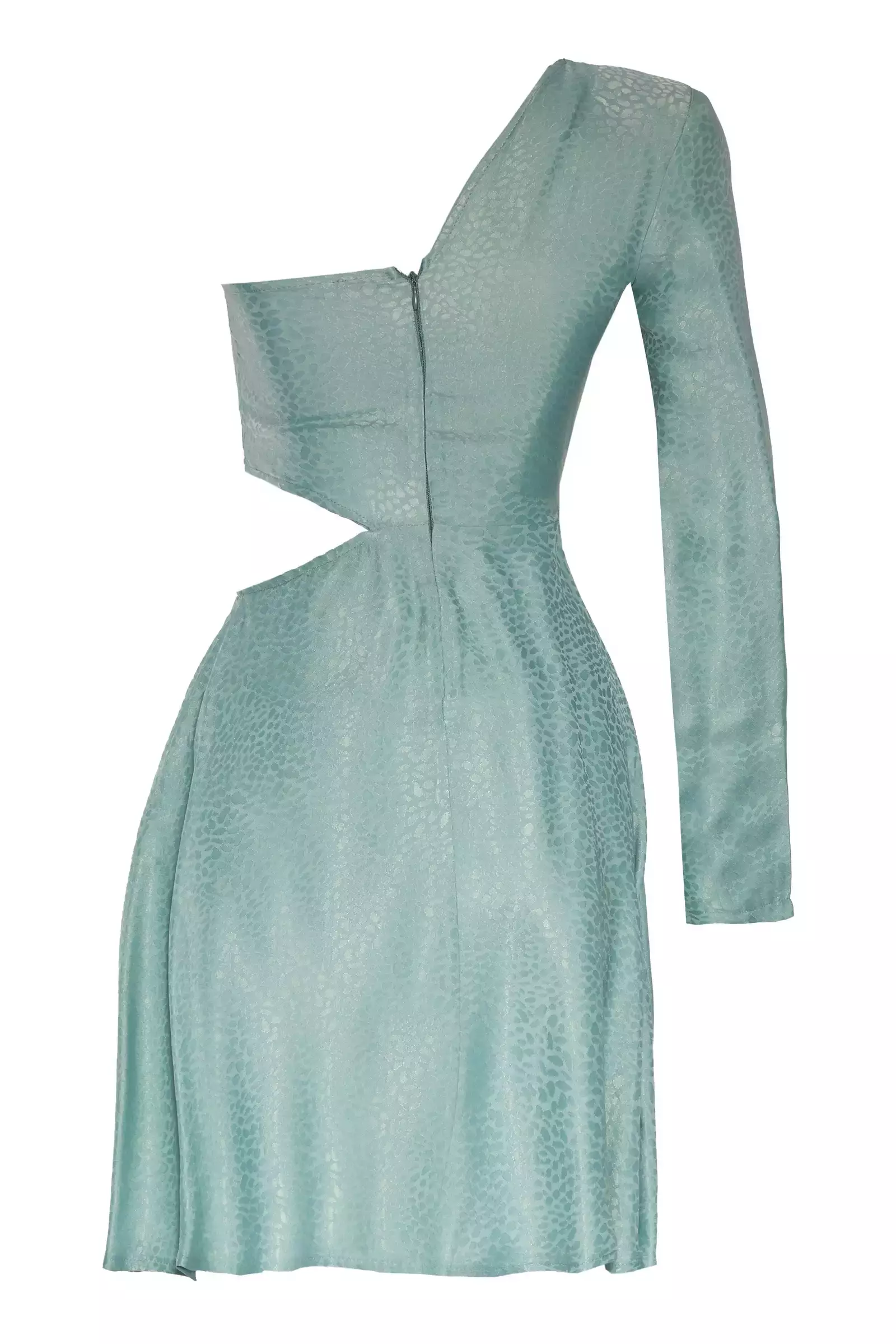 Mint Green Jakar One Arm Mini Dress