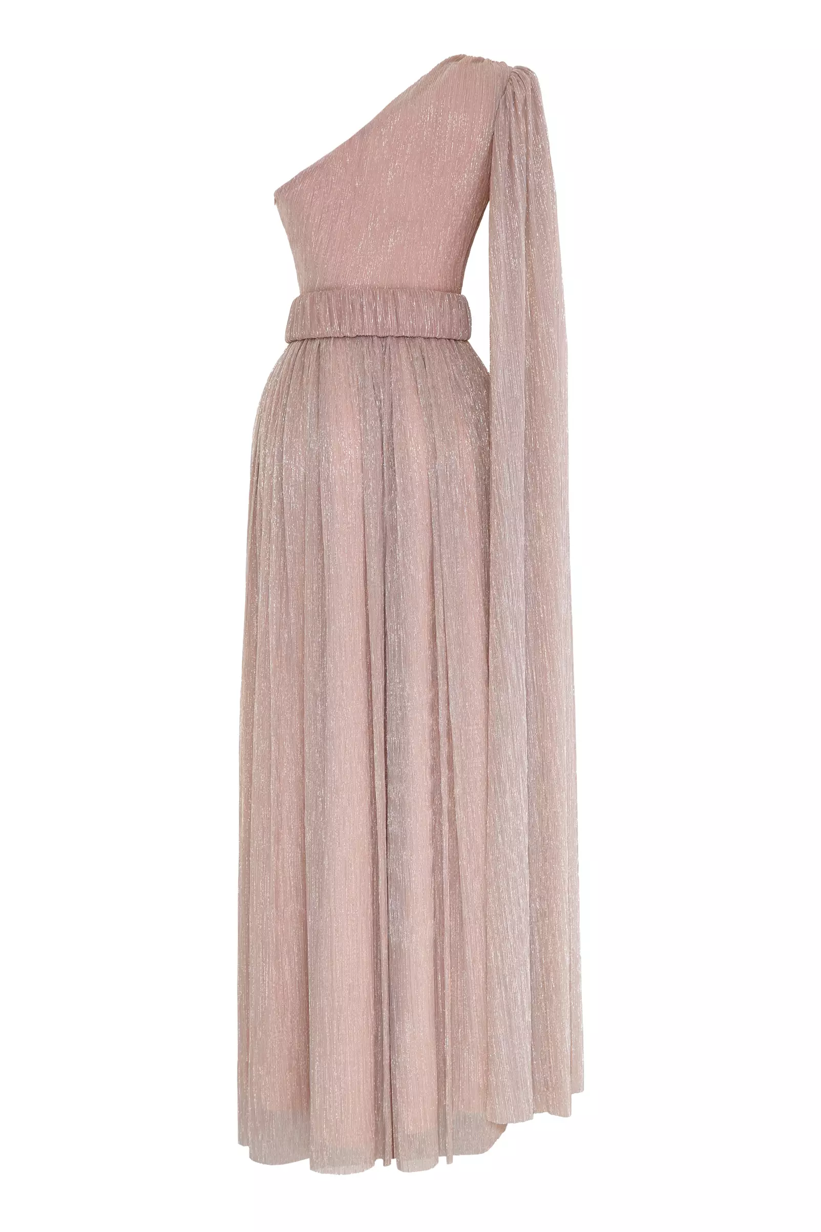 Blush Plus Size Moonlight One Arm Maxi Dress
