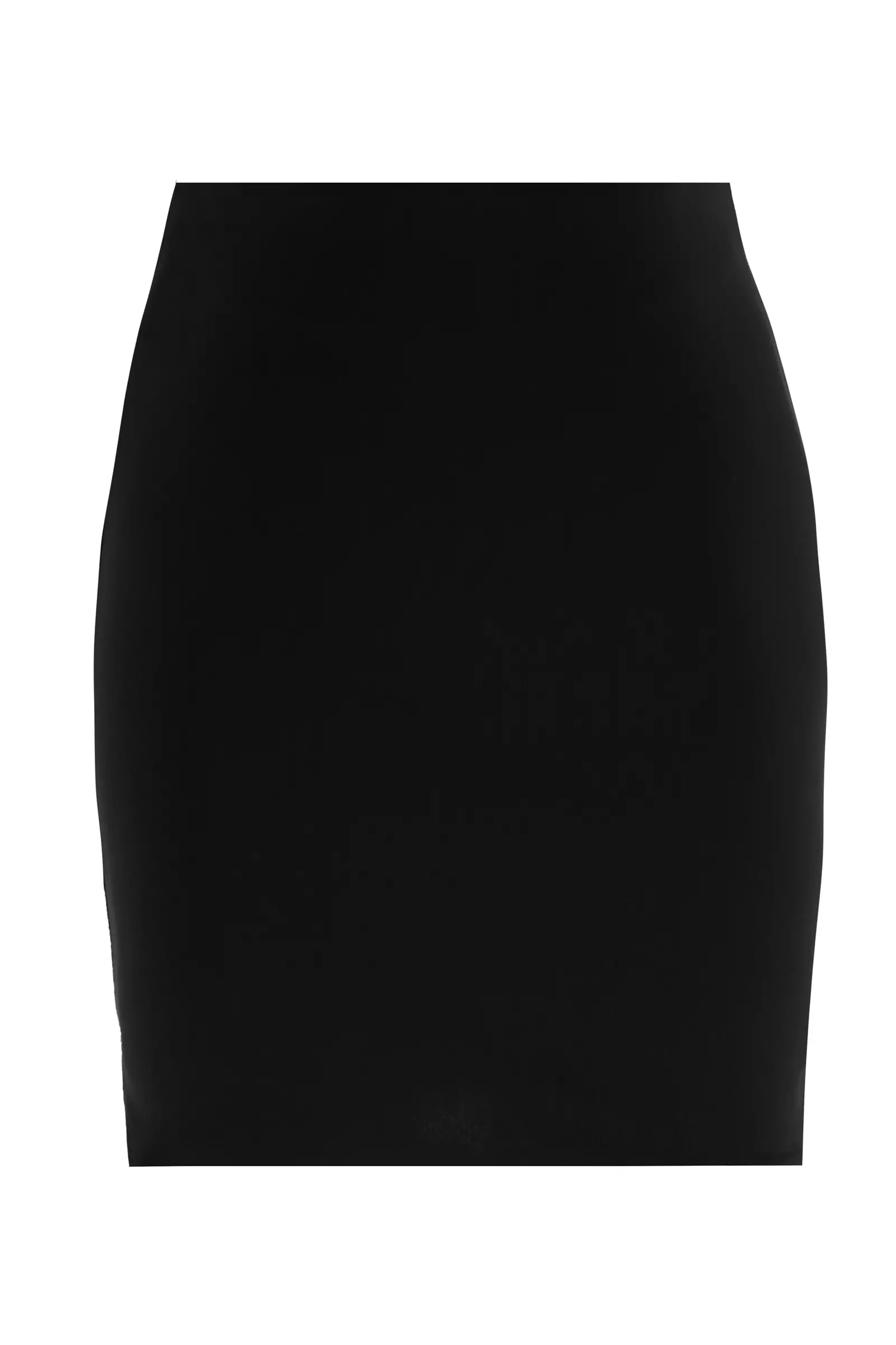 Black Dalgic Sleeveless Midi Skirt