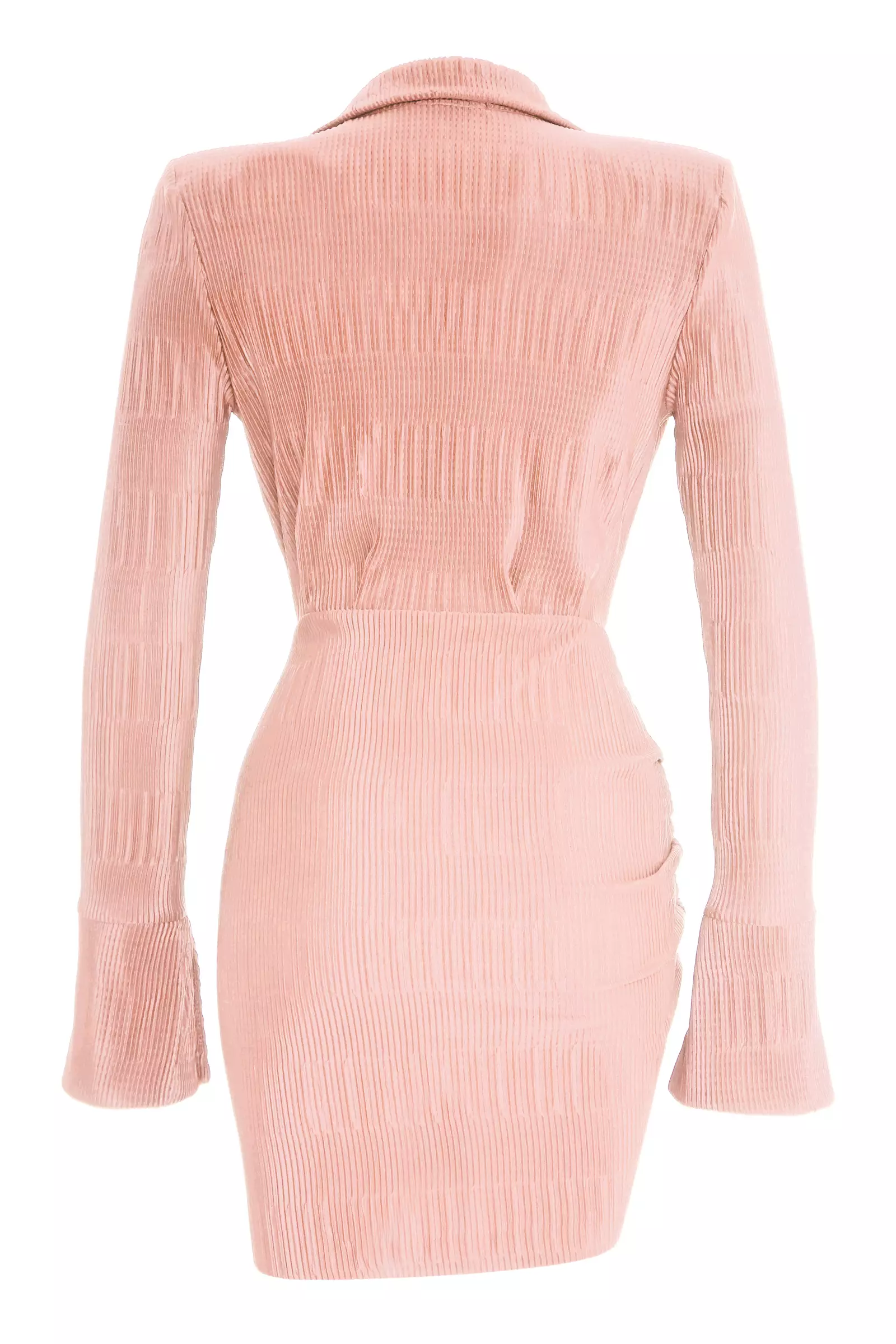 Blush sendy long sleeve midi dress