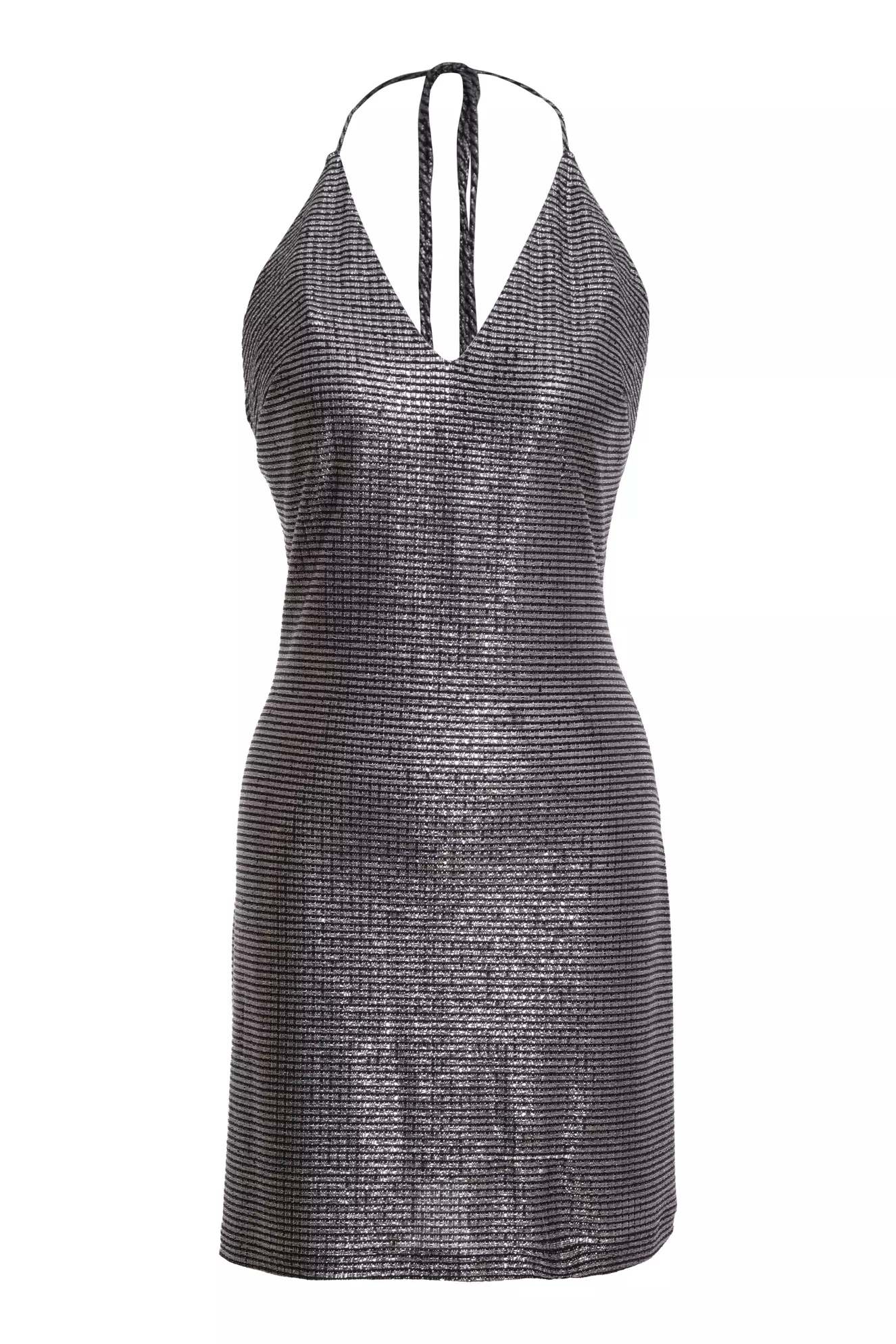 Black Sendy Sleeveless Mini Dress