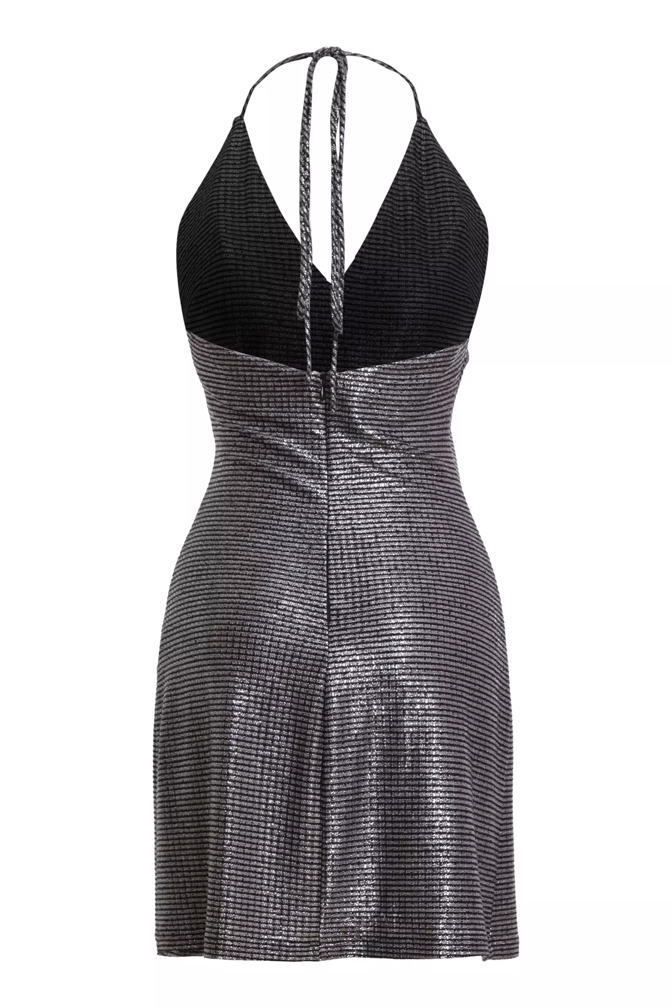 Black Sendy Sleeveless Mini Dress