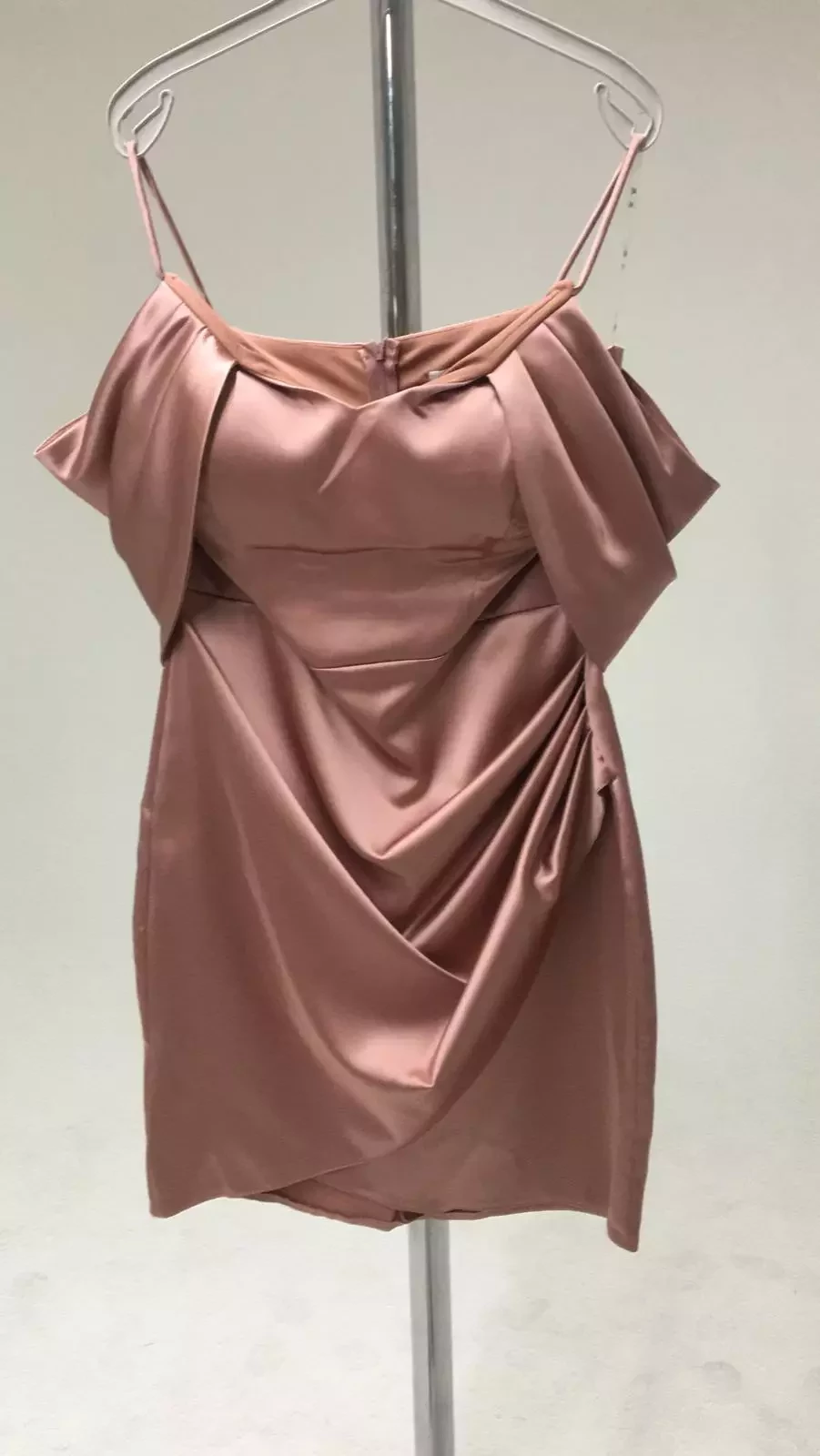 Ginger satin sleeveless mini dress