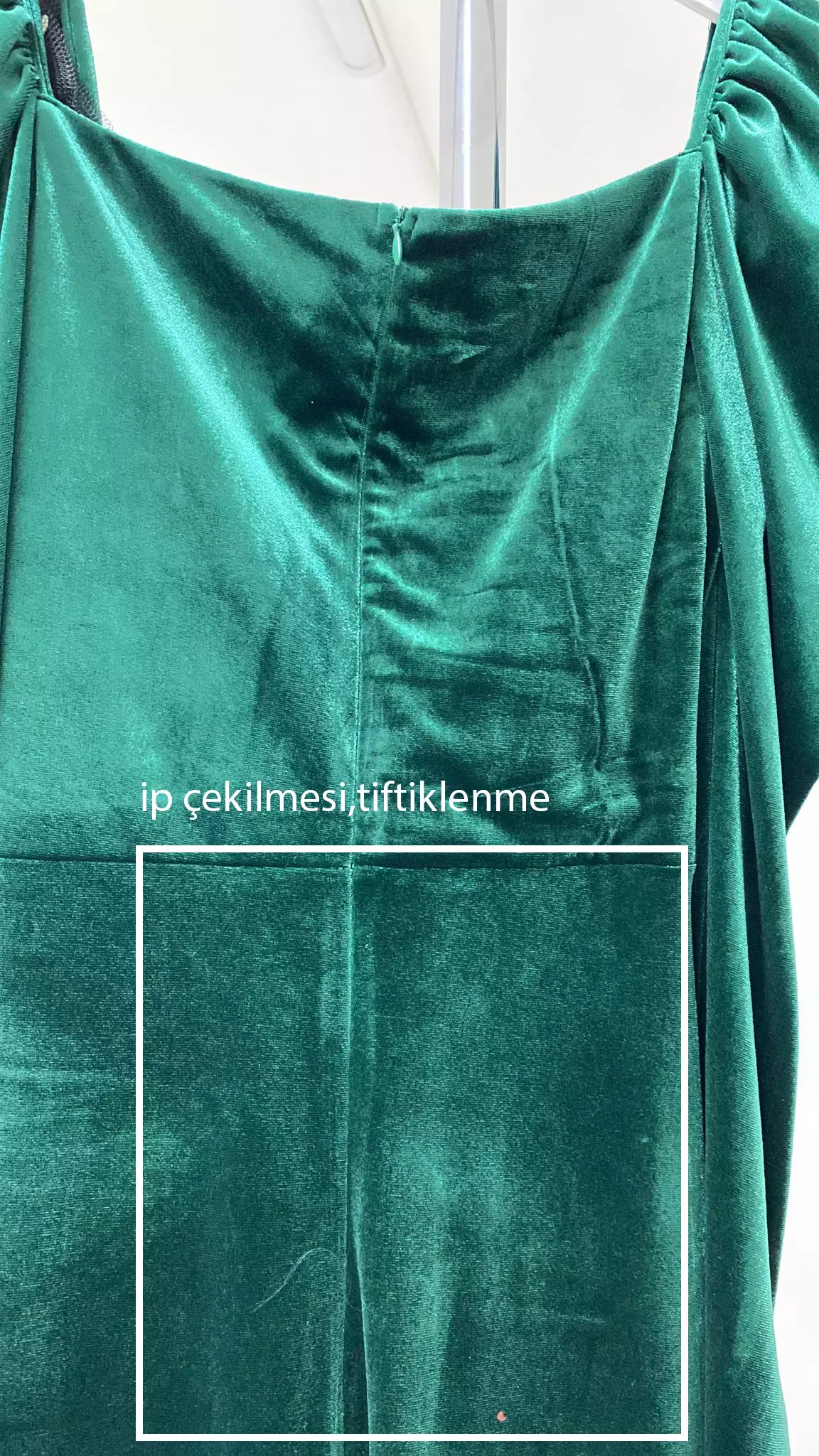 Green velvet long sleeve maxi dress