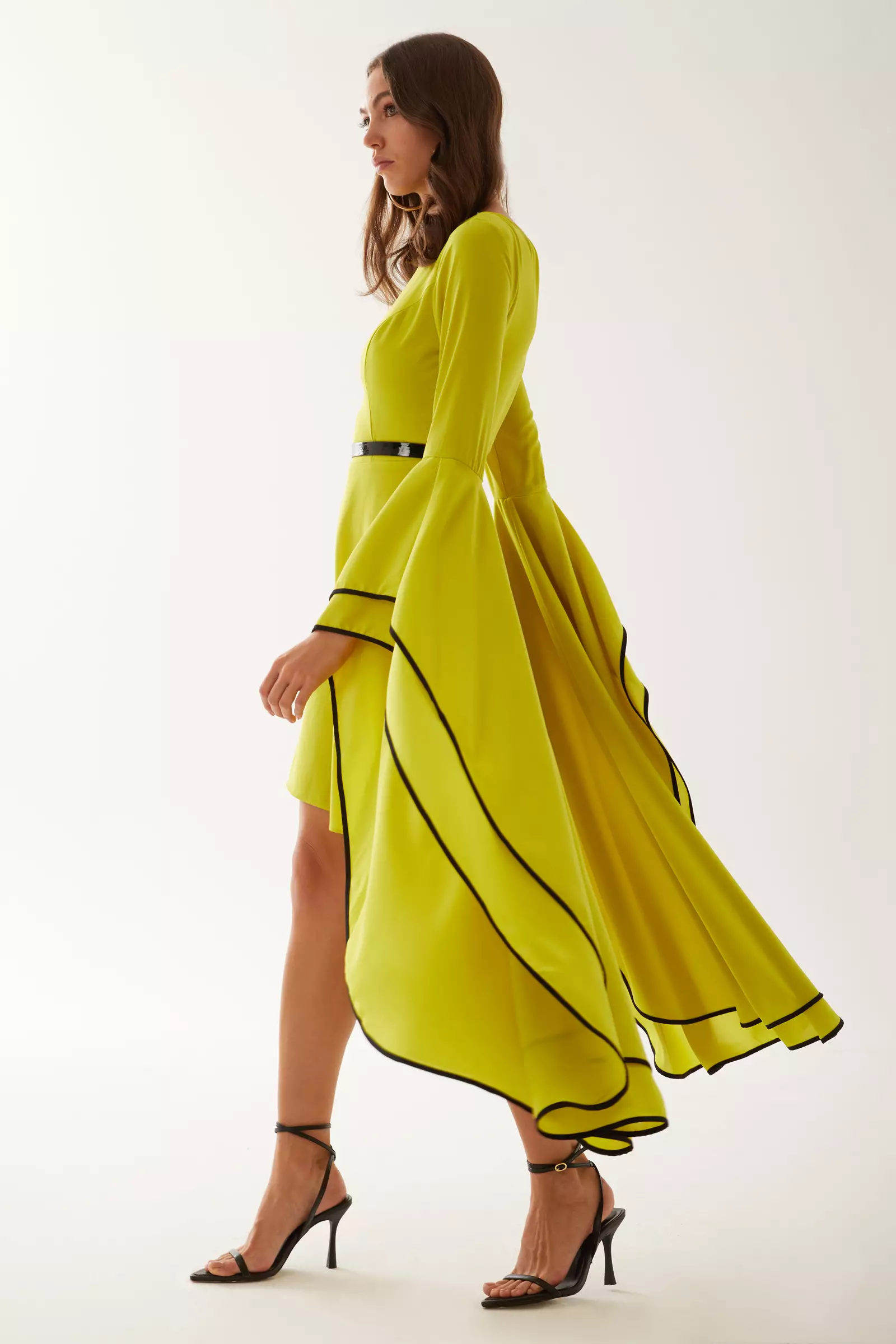 Pistachio Green Felisha Long Sleeve Mini Dress