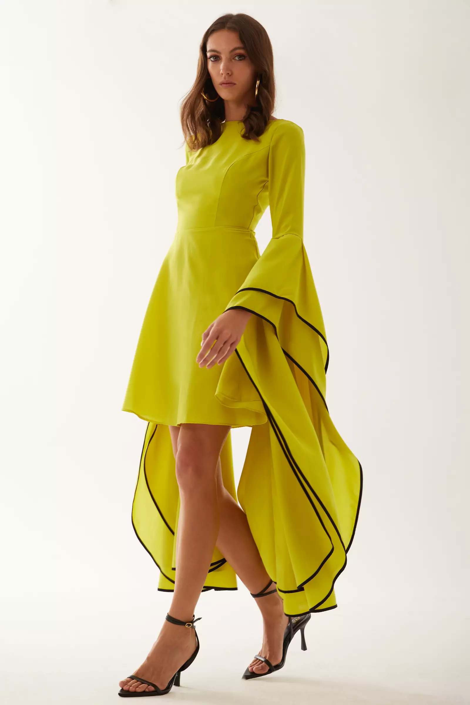 Pistachio Green Felisha Long Sleeve Mini Dress