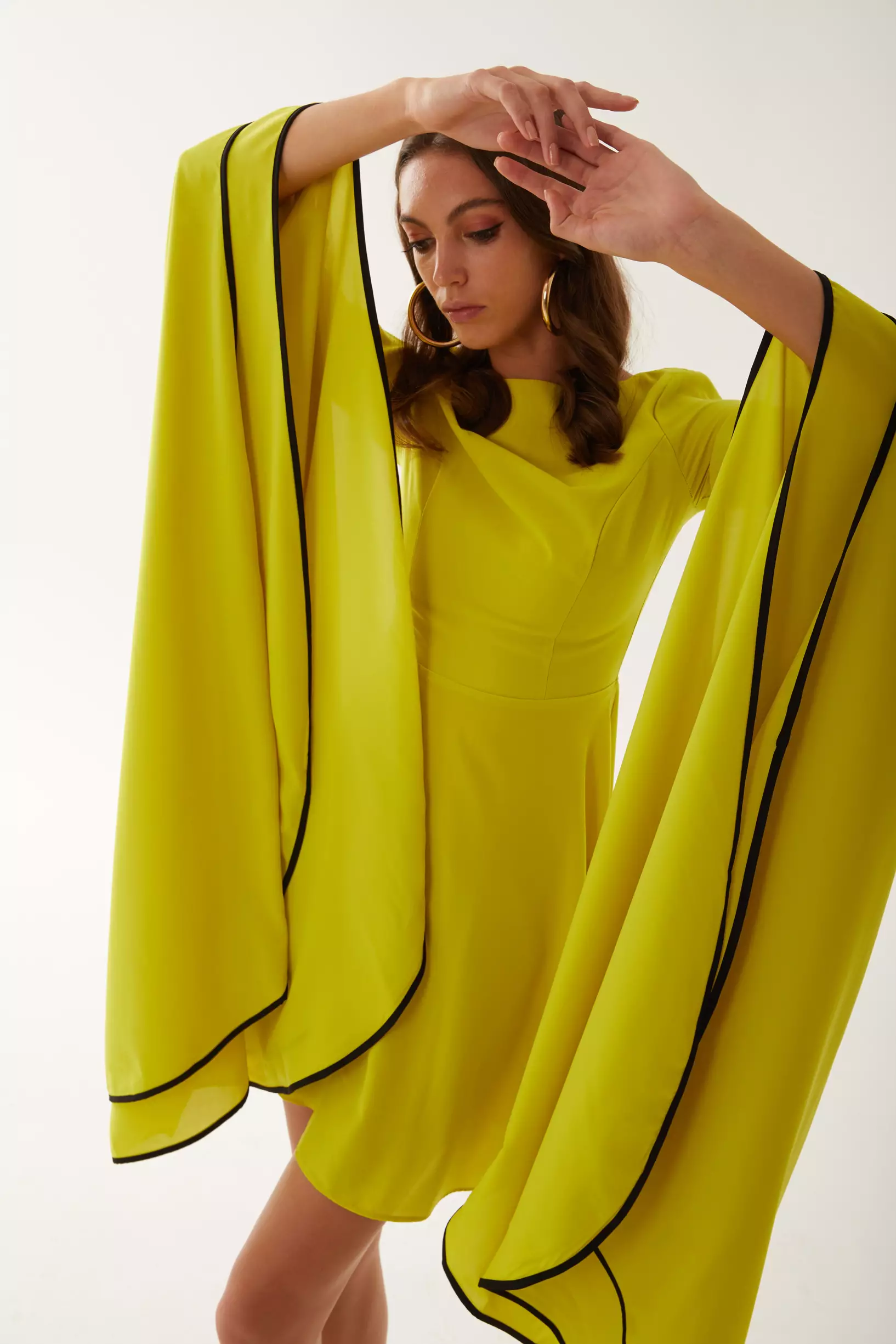 Pistachio Green Felisha Long Sleeve Mini Dress