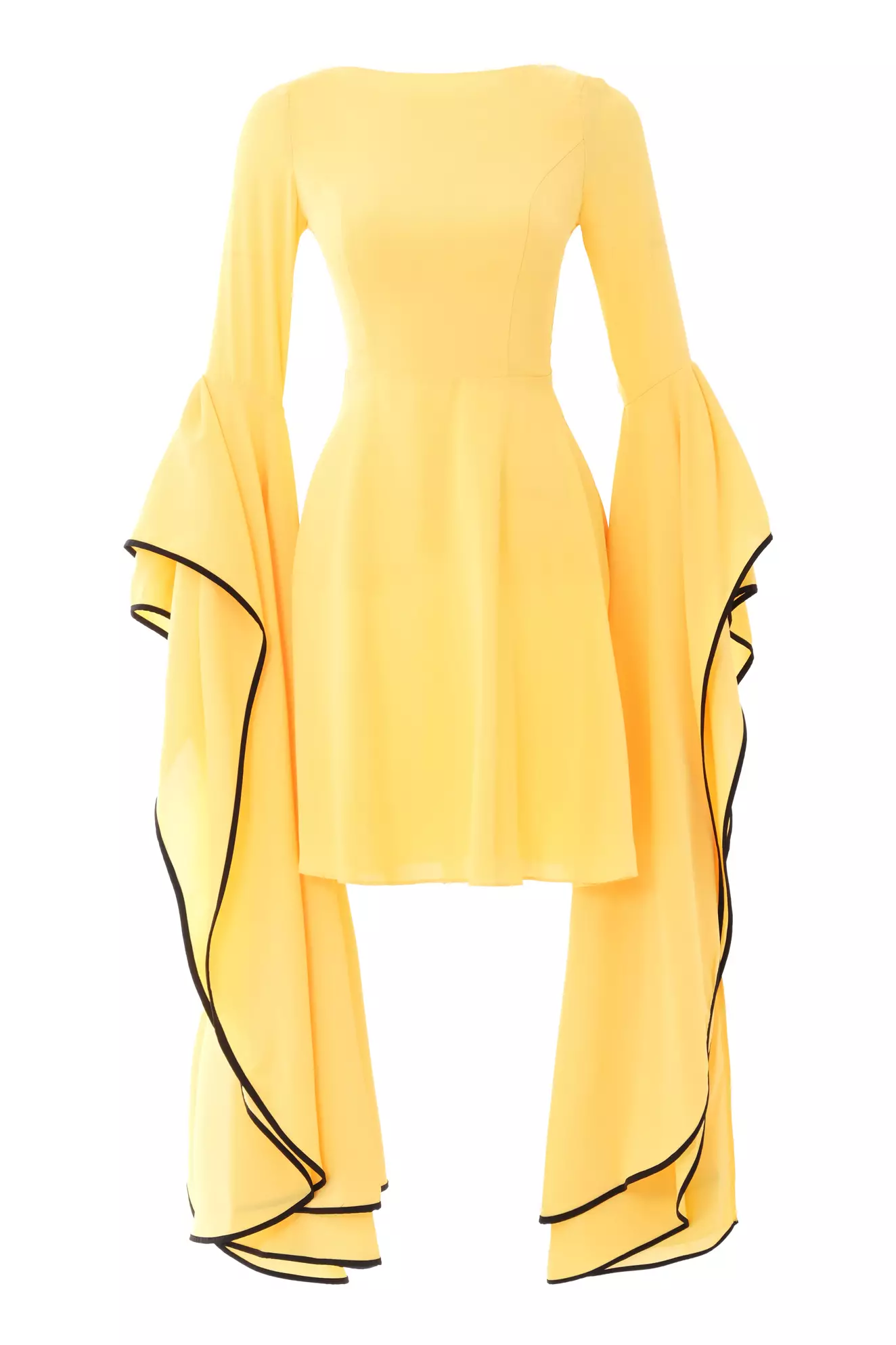 Yellow Felisha Long Sleeve Mini Dress
