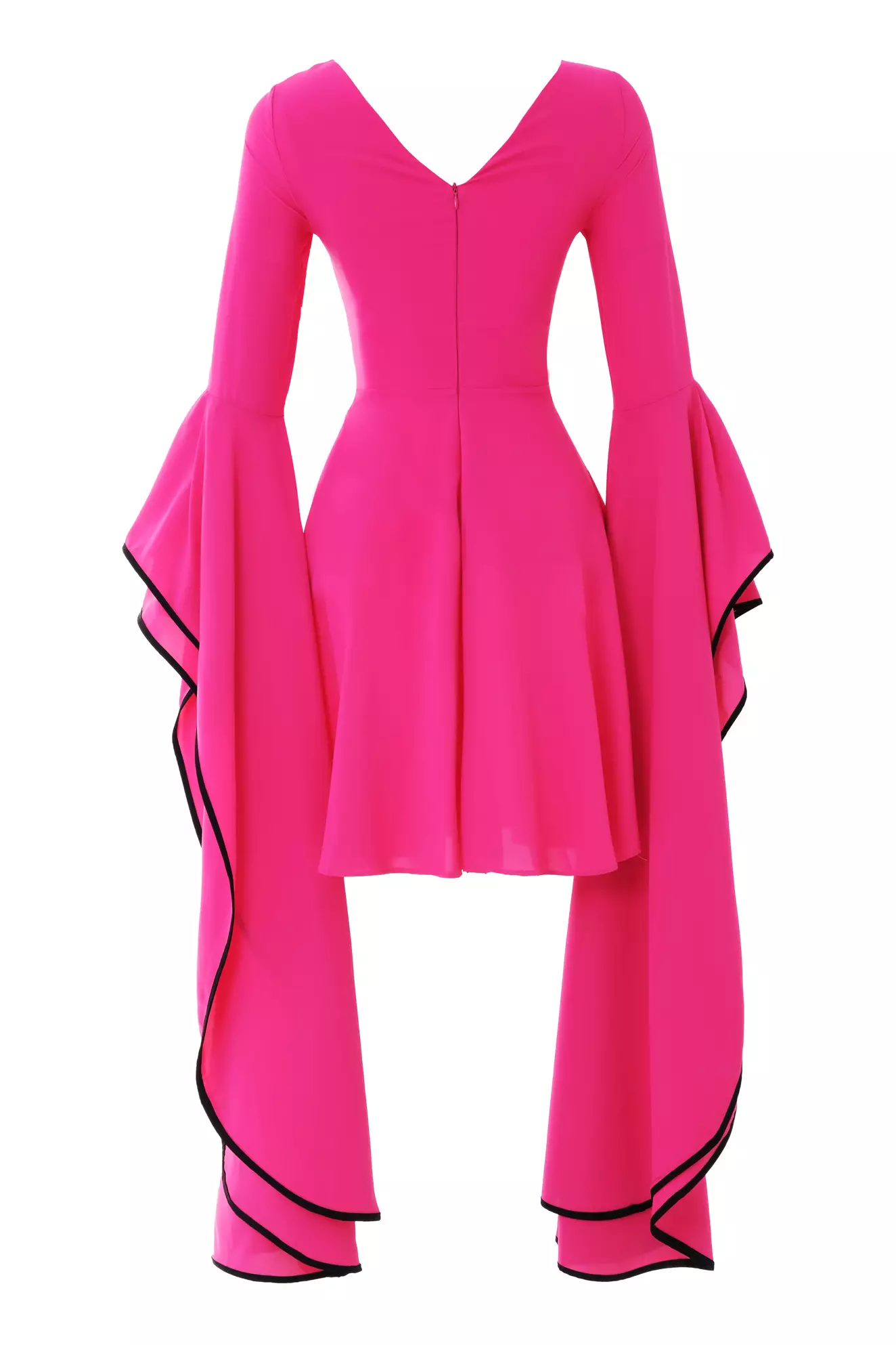 Fuchsia Felisha Long Sleeve Mini Dress