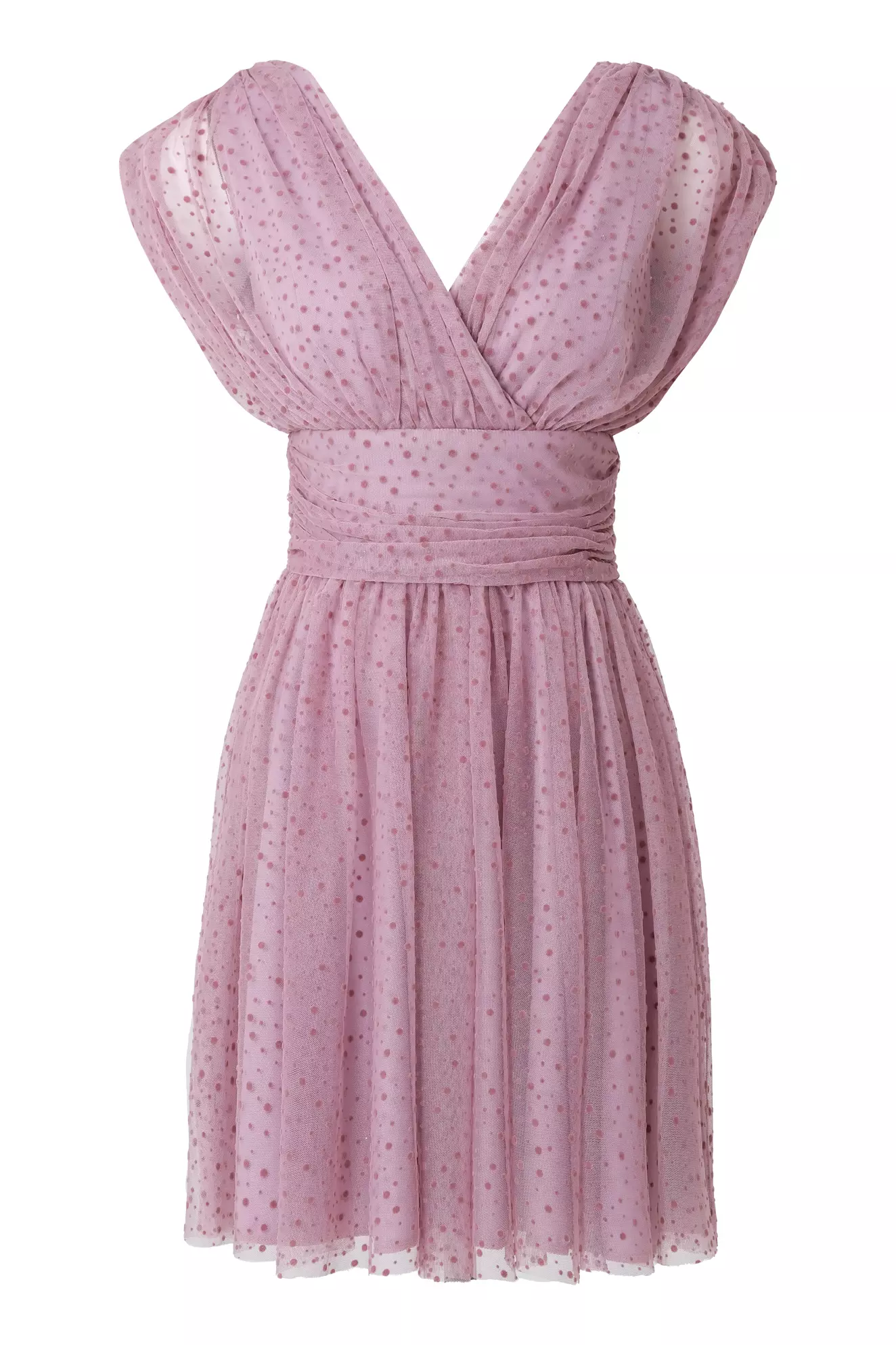 Lilac Tulle Sleeveless Mini Dress