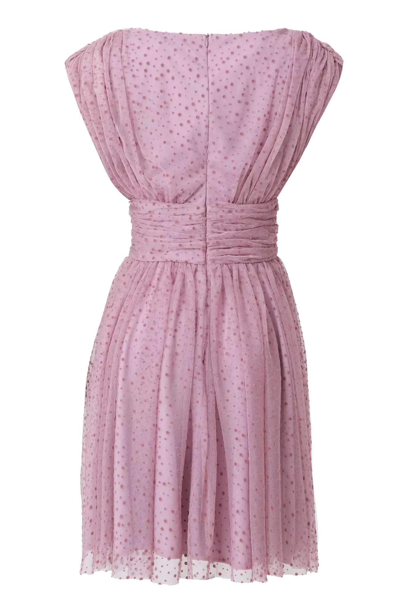 Lilac Tulle Sleeveless Mini Dress