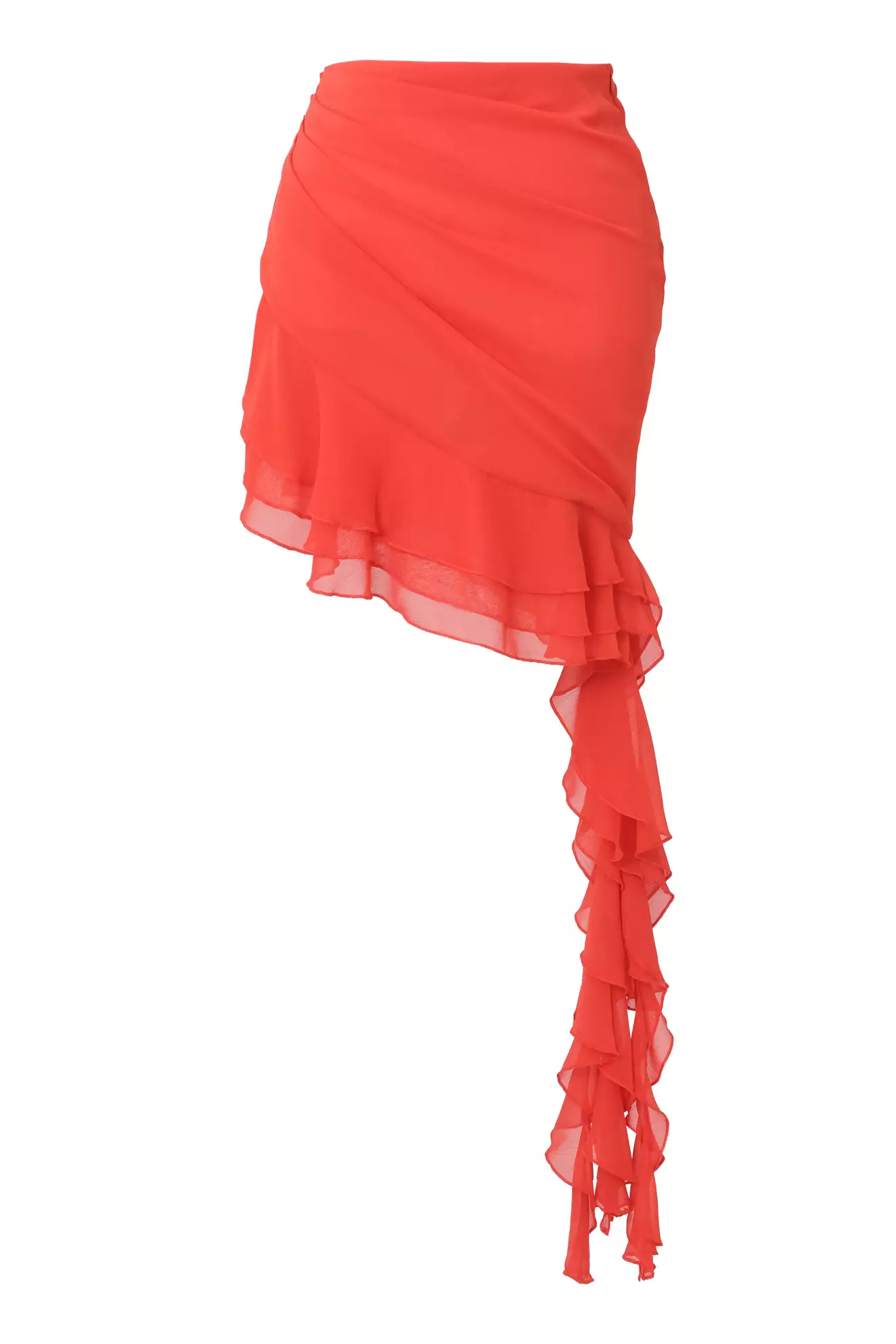 Coral Sifon Mini Skirt