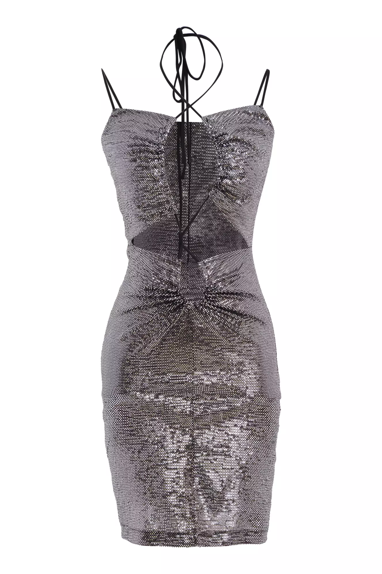 Black Sendy Sleeveless Mini Dress