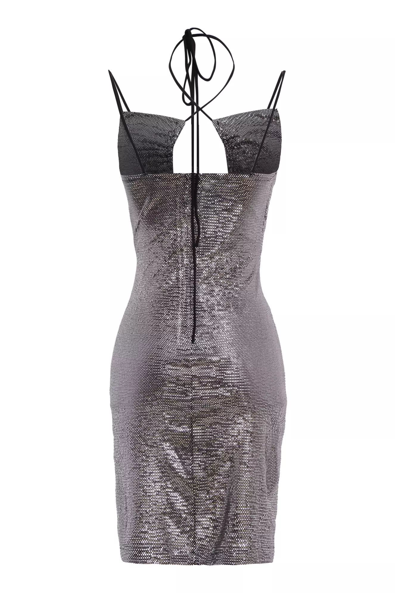 Black Sendy Sleeveless Mini Dress