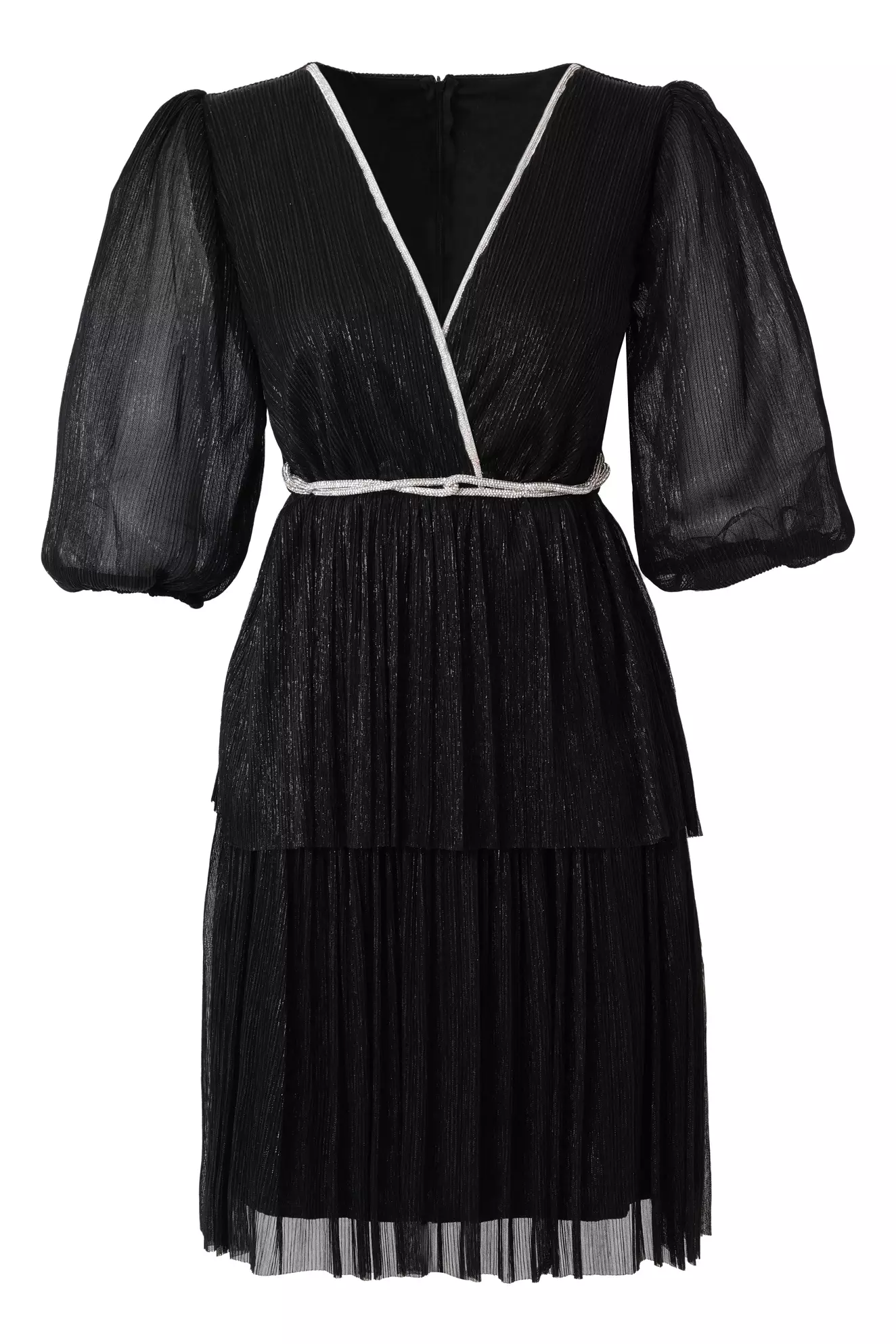Black Moonlight Kapri Kol Mini Dress