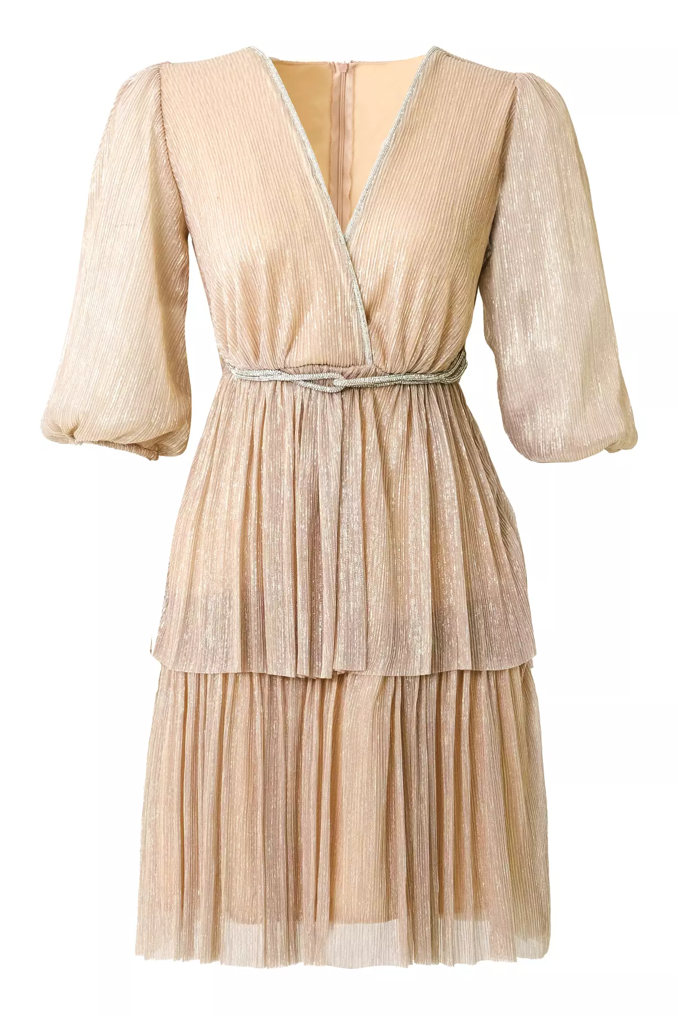 Gold Moonlight Kapri Kol Mini Dress