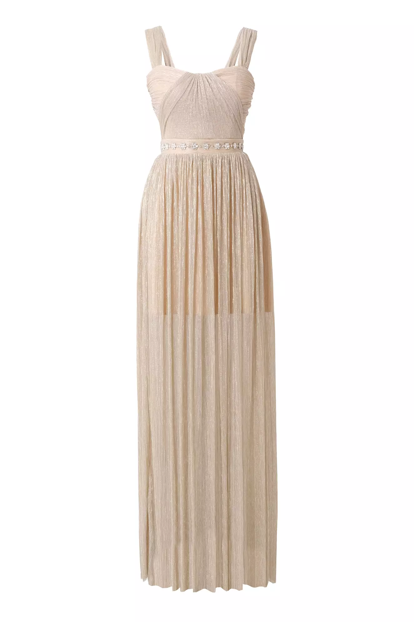 Gold Moonlight Sleeveless Long Dress
