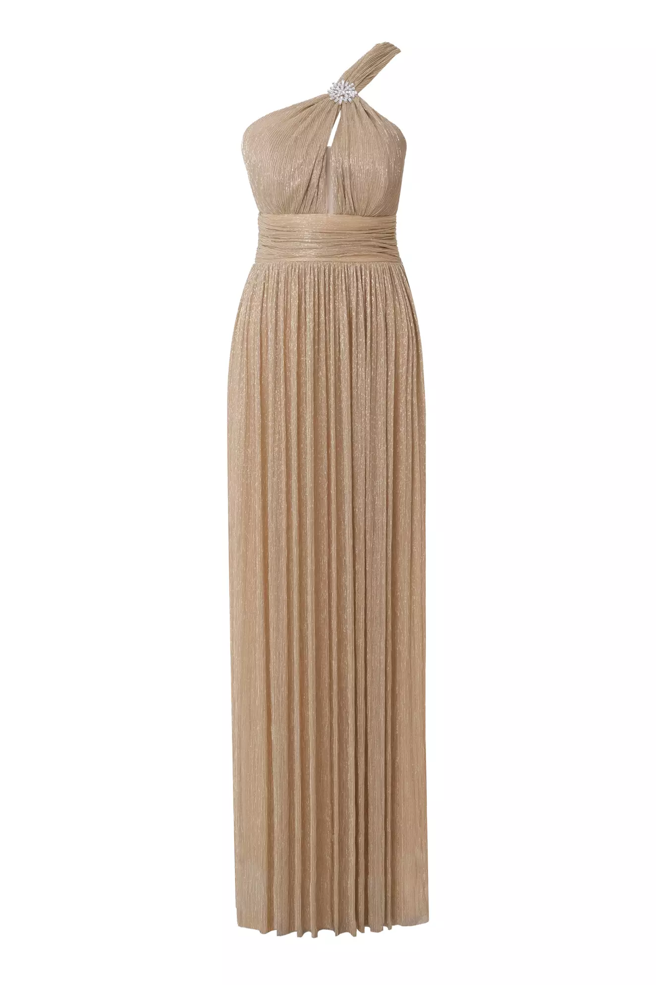 Gold Moonlight Sleeveless Long Dress
