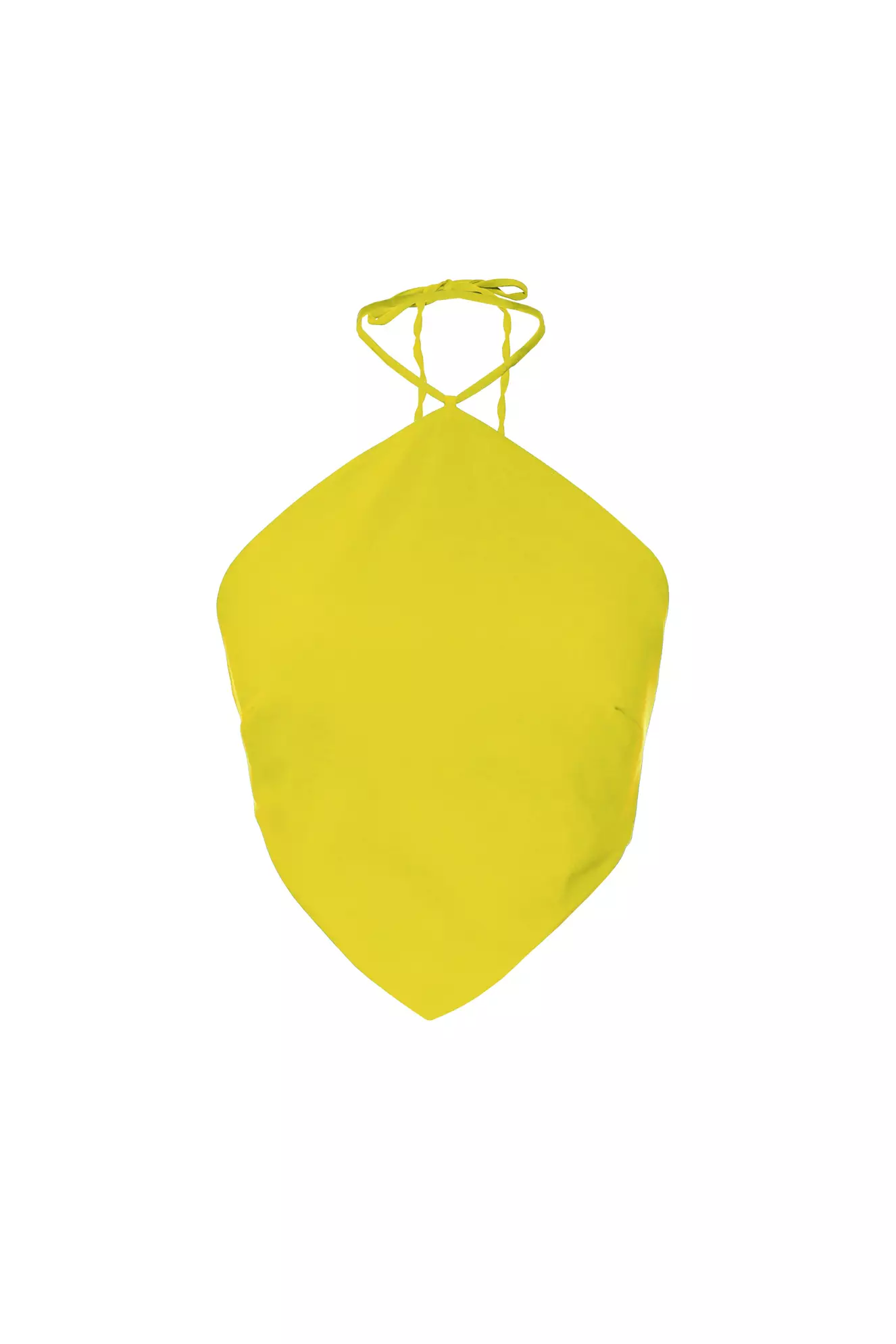Pistachio Green Crepe Sleeveless Crop Top