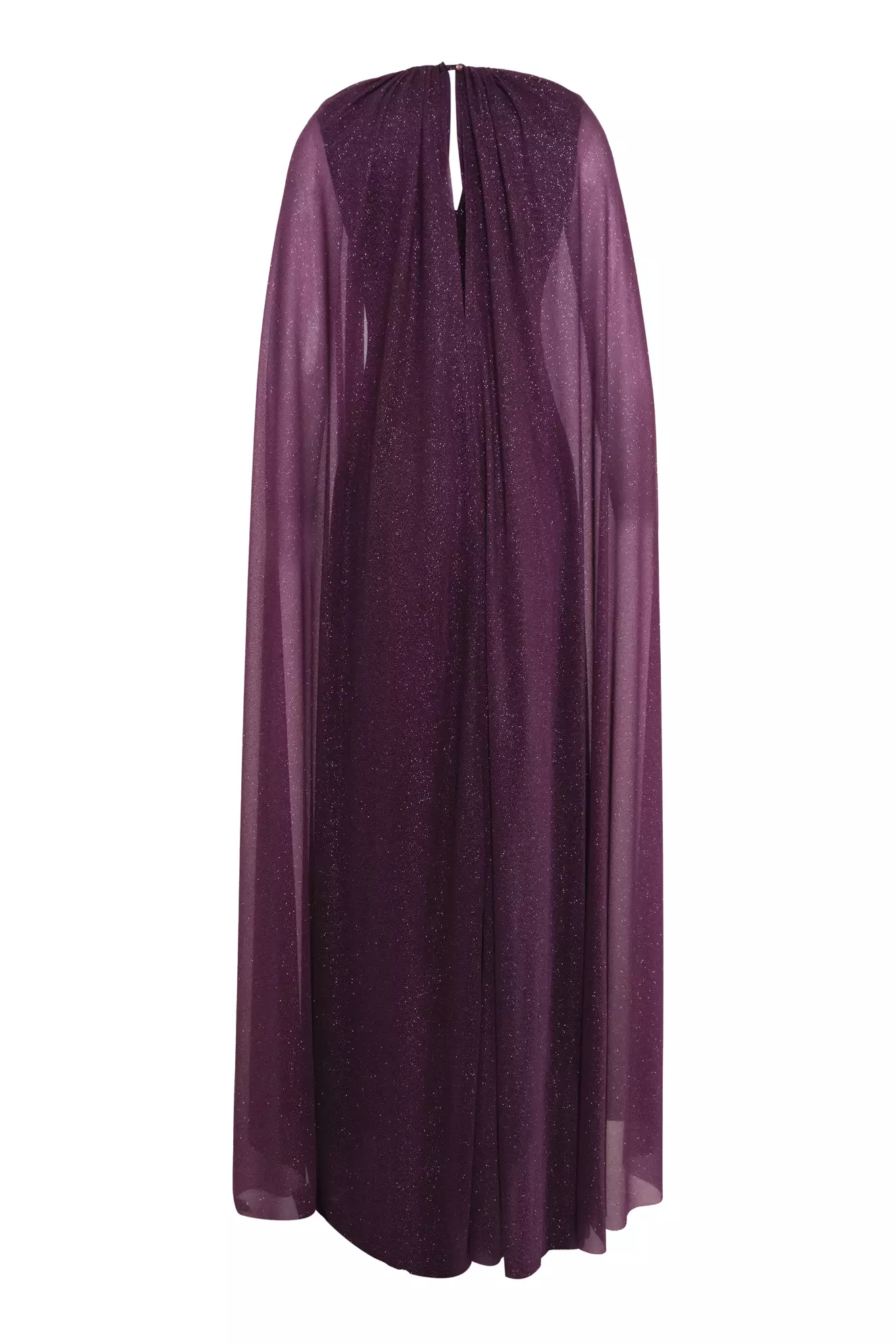Purple Tulle Sleeveless Long Dress