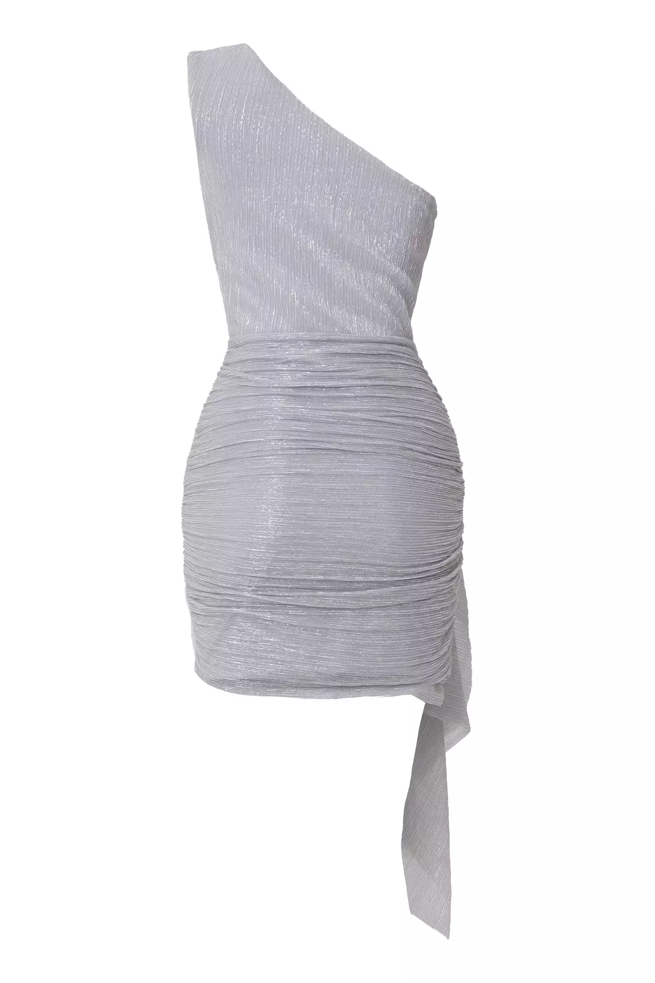 Silver Moonlight Sleeveless Mini Dress