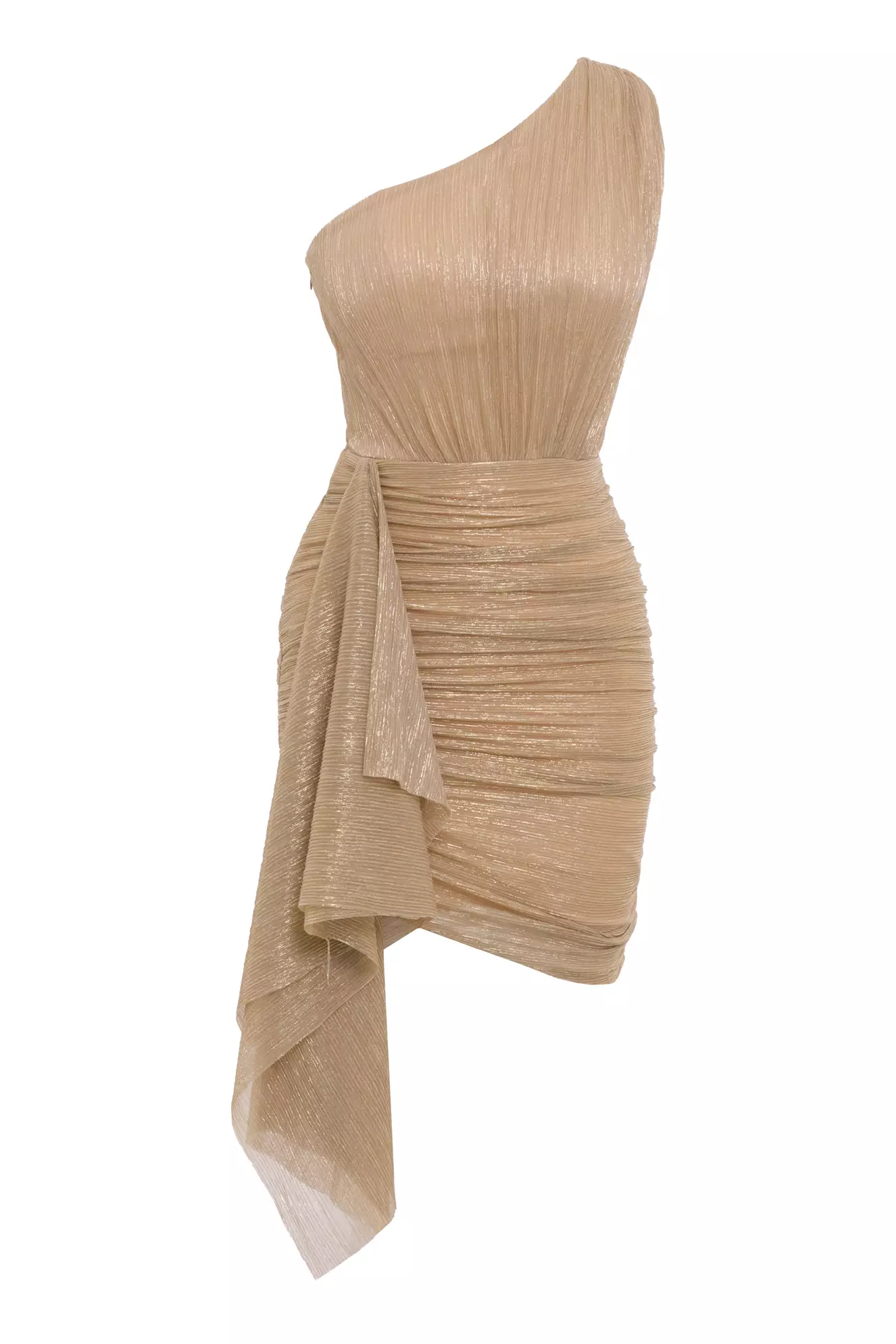 Gold Moonlight Sleeveless Mini Dress