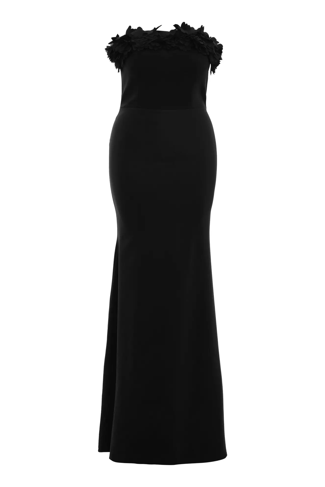 Black Plus Size Crepe Dress